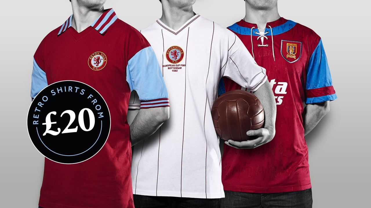 aston villa retro kits