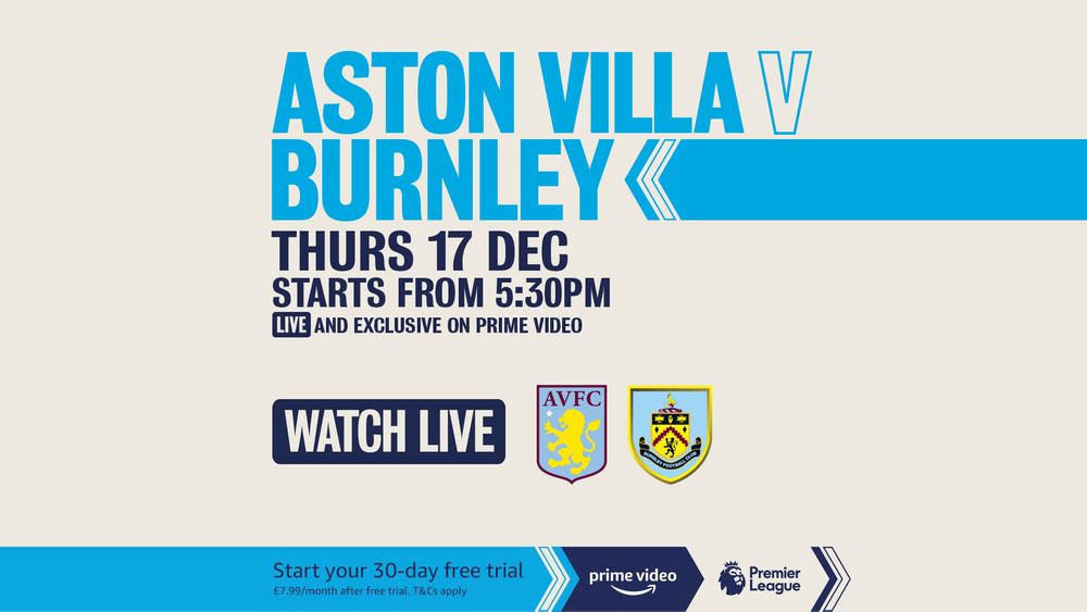 How to watch Villa on Prime Video AVFC