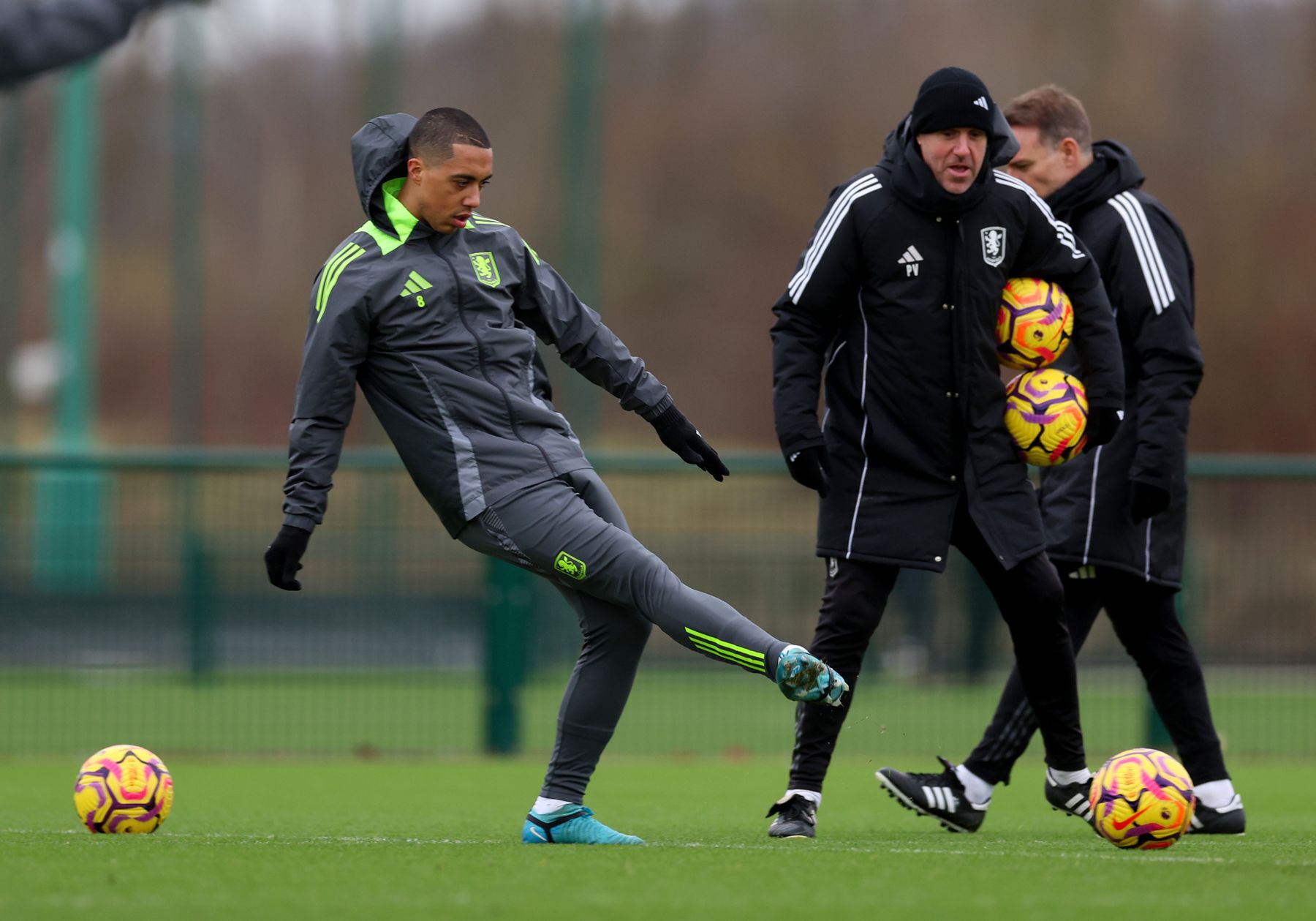 Aston Villa training pre-Manchester City