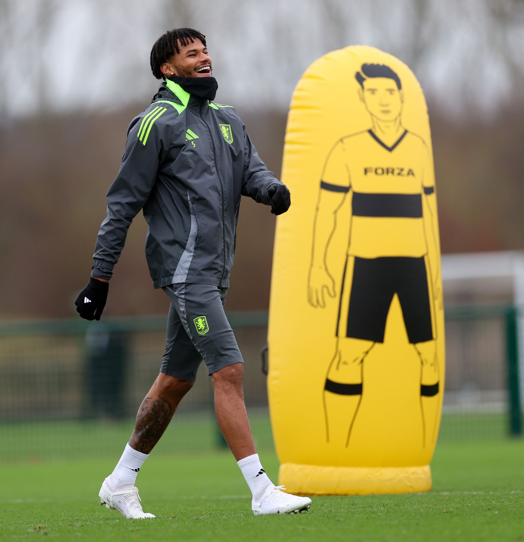 Aston Villa training pre-Manchester City