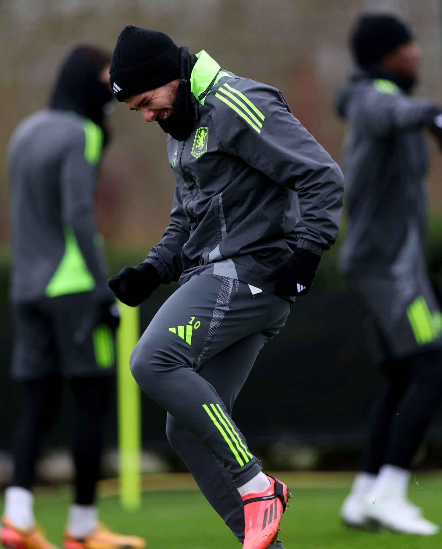 Aston Villa training pre-Manchester City