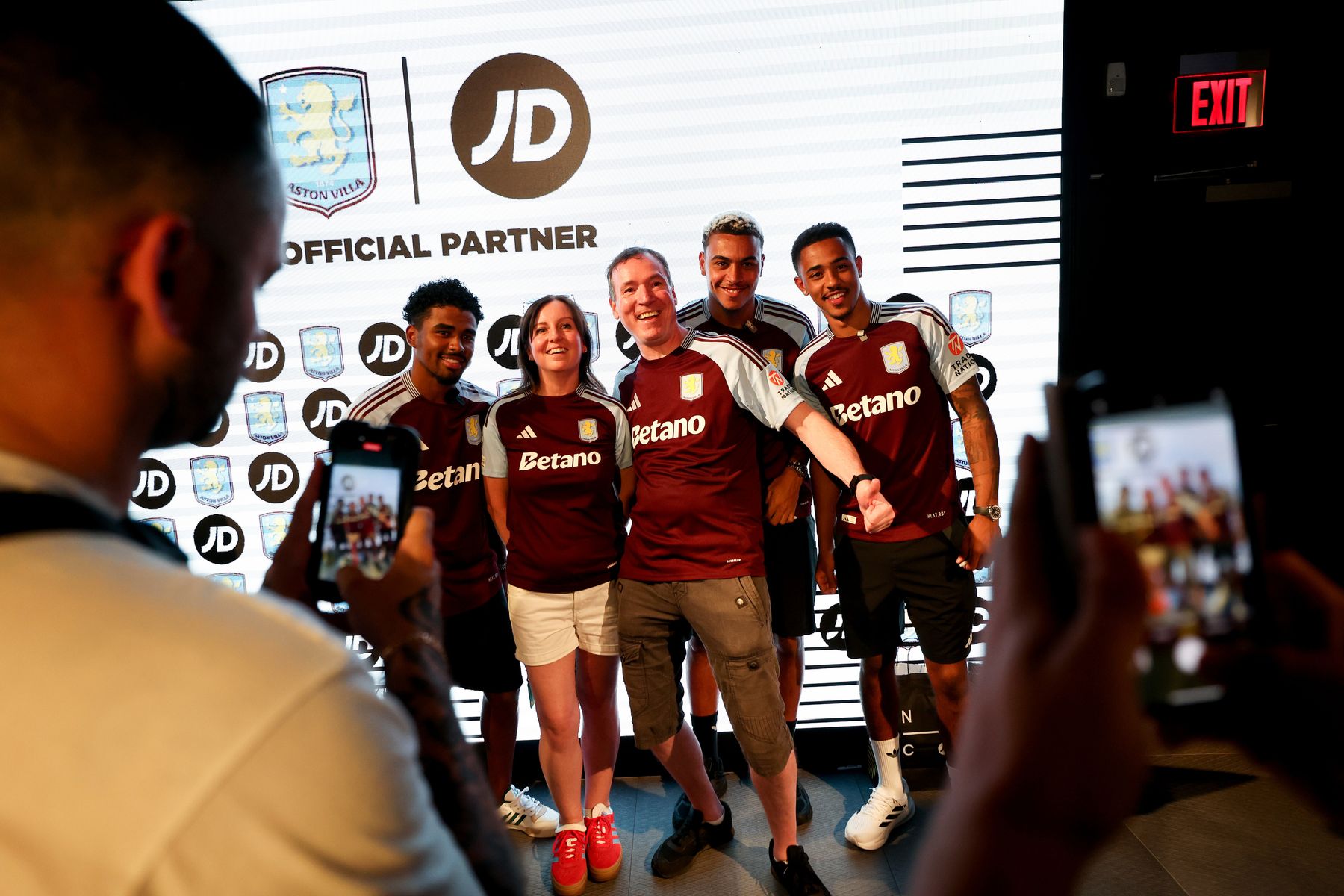 Aston Villa in Times Square, New York