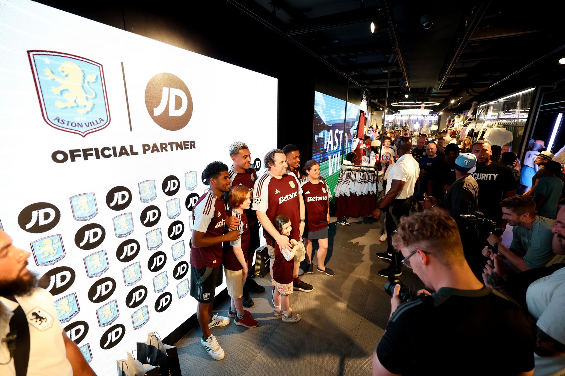 Aston Villa in Times Square, New York