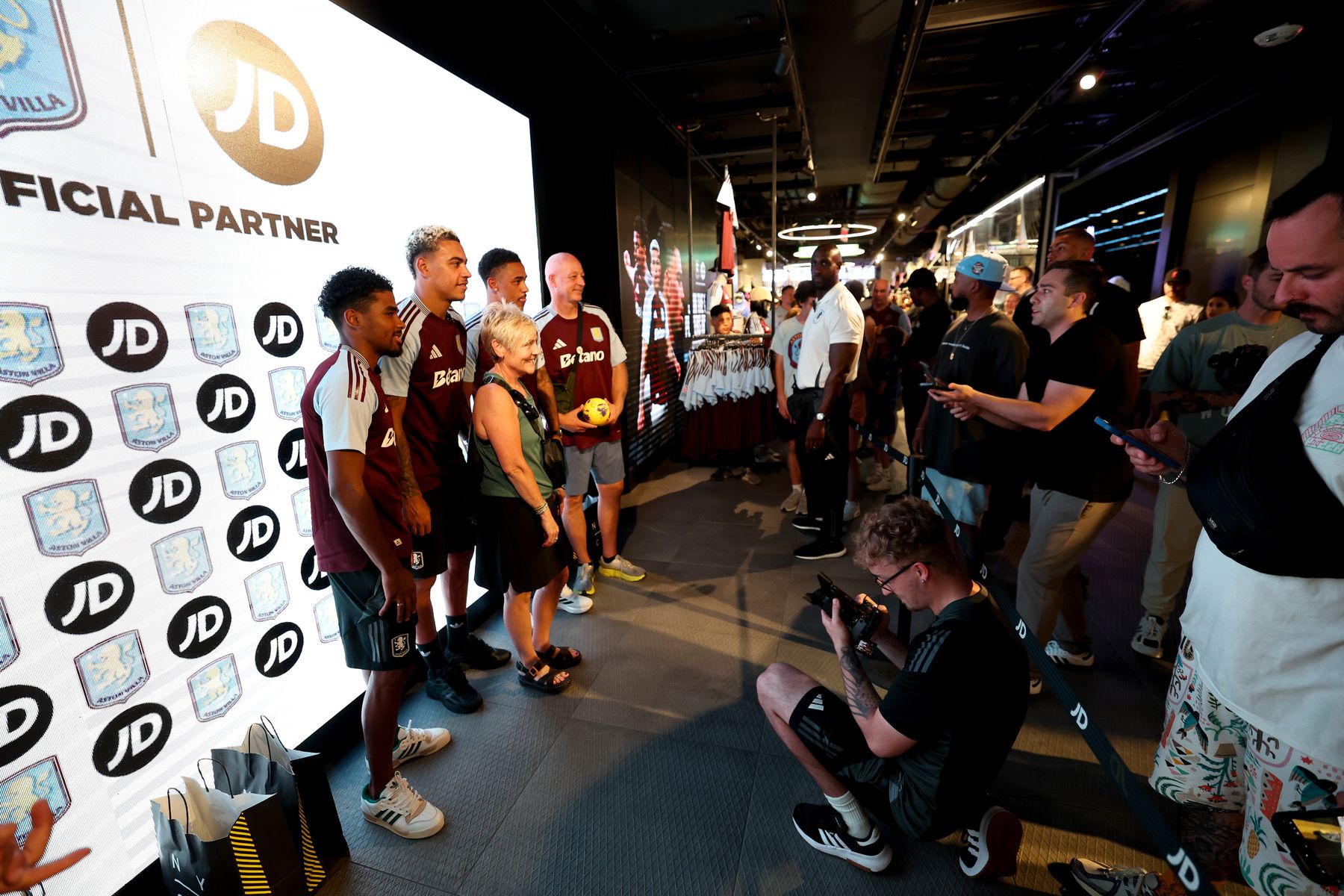 Aston Villa in Times Square, New York