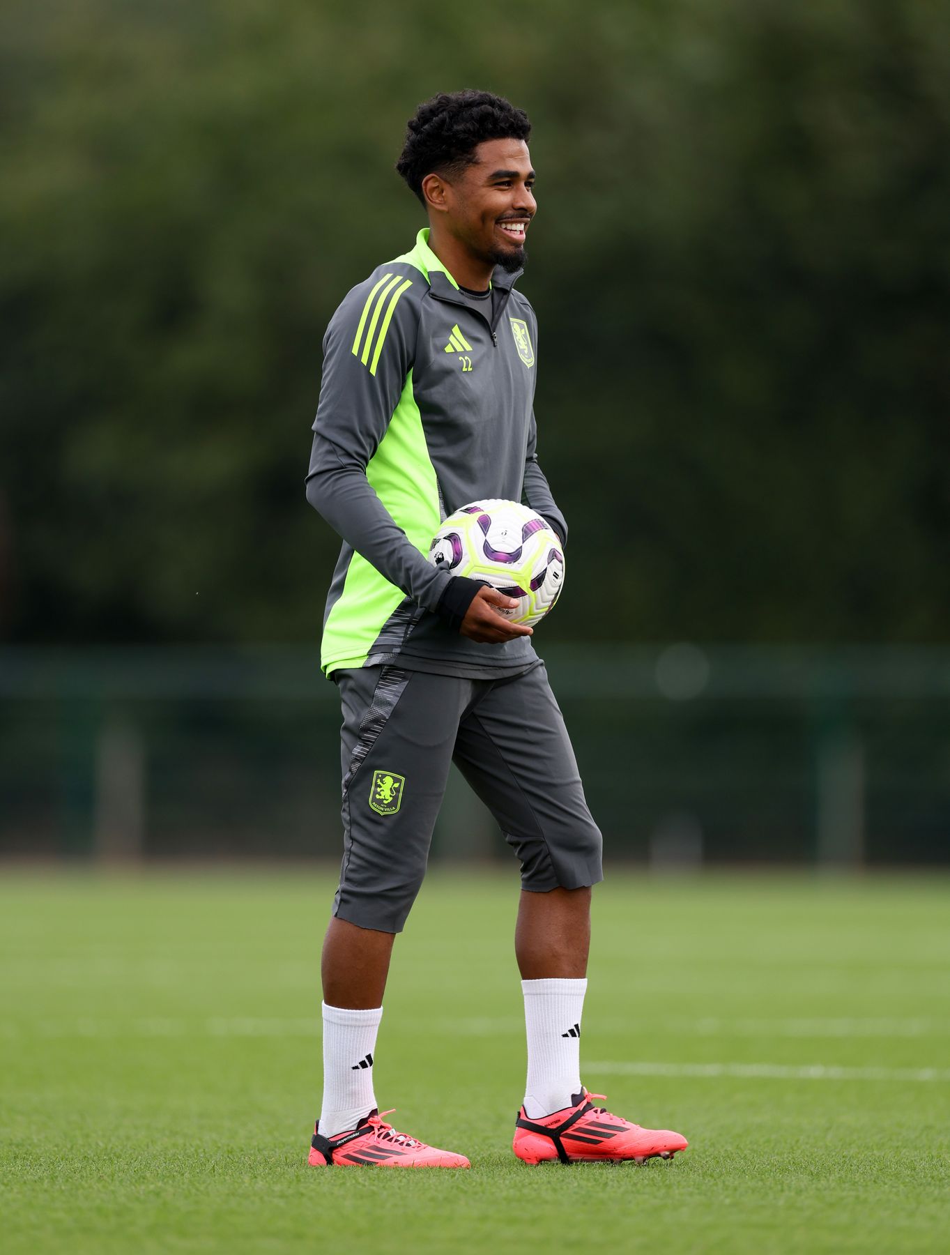 Aston Villa training pre-Wolves