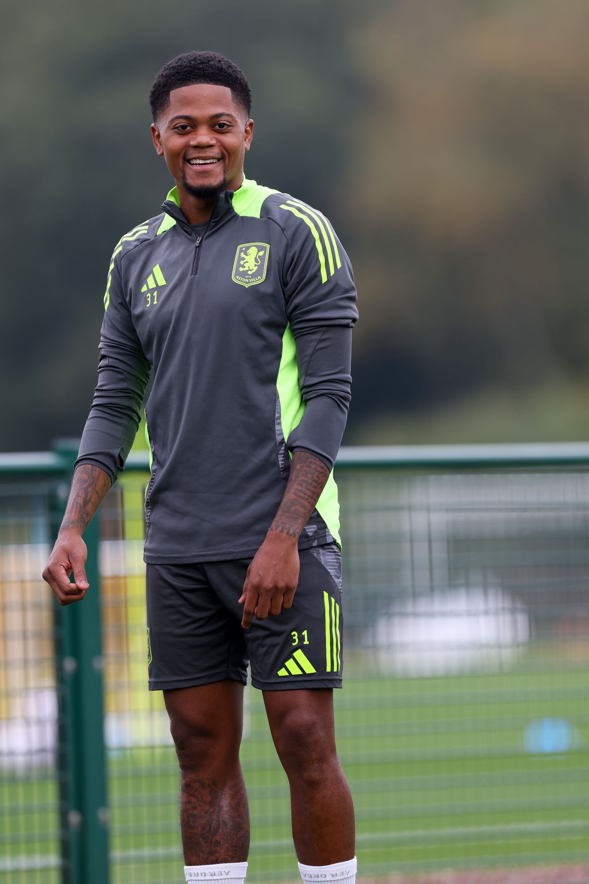 Aston Villa training pre-Wolves