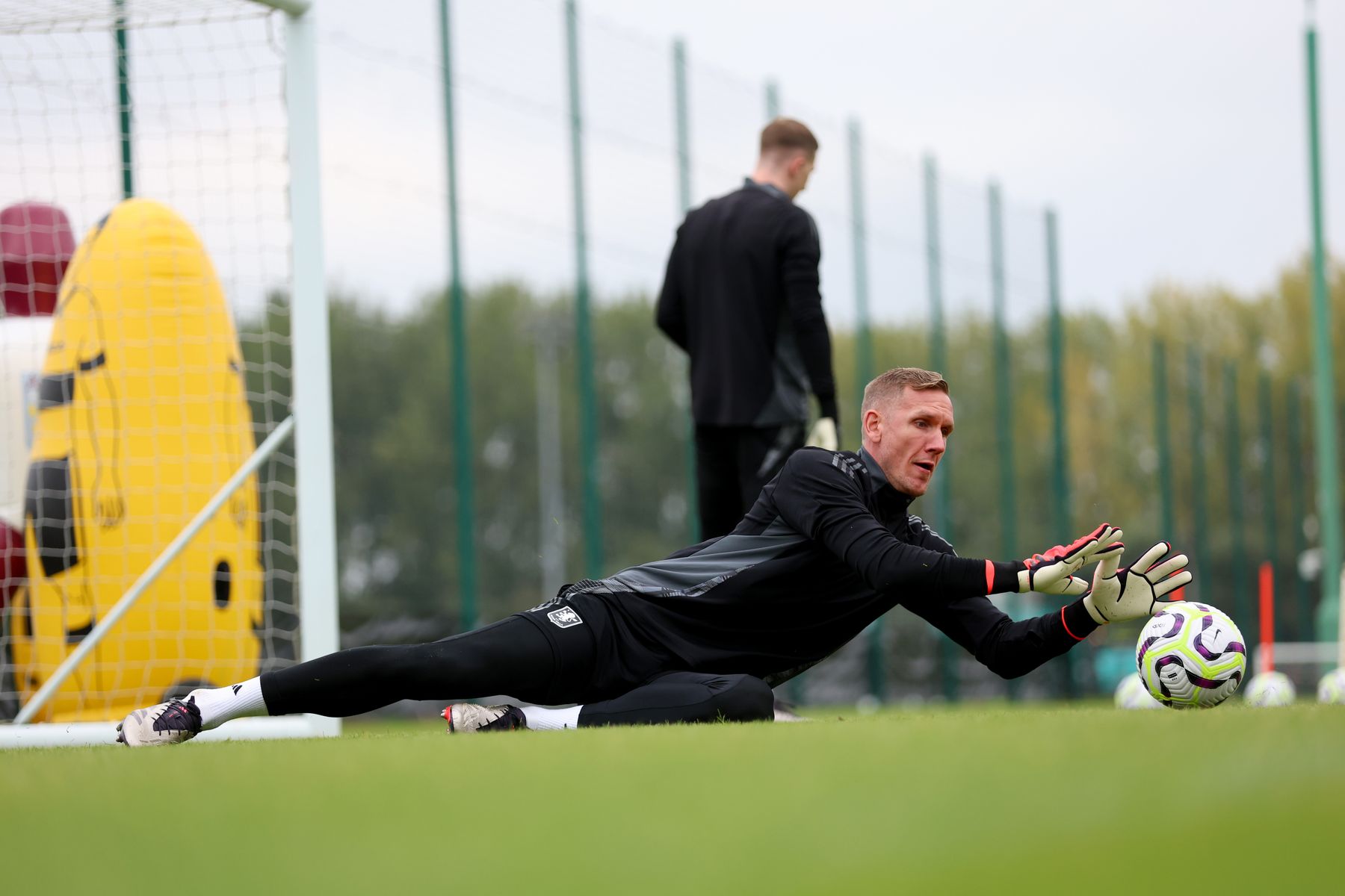 Aston Villa training pre-Wolves