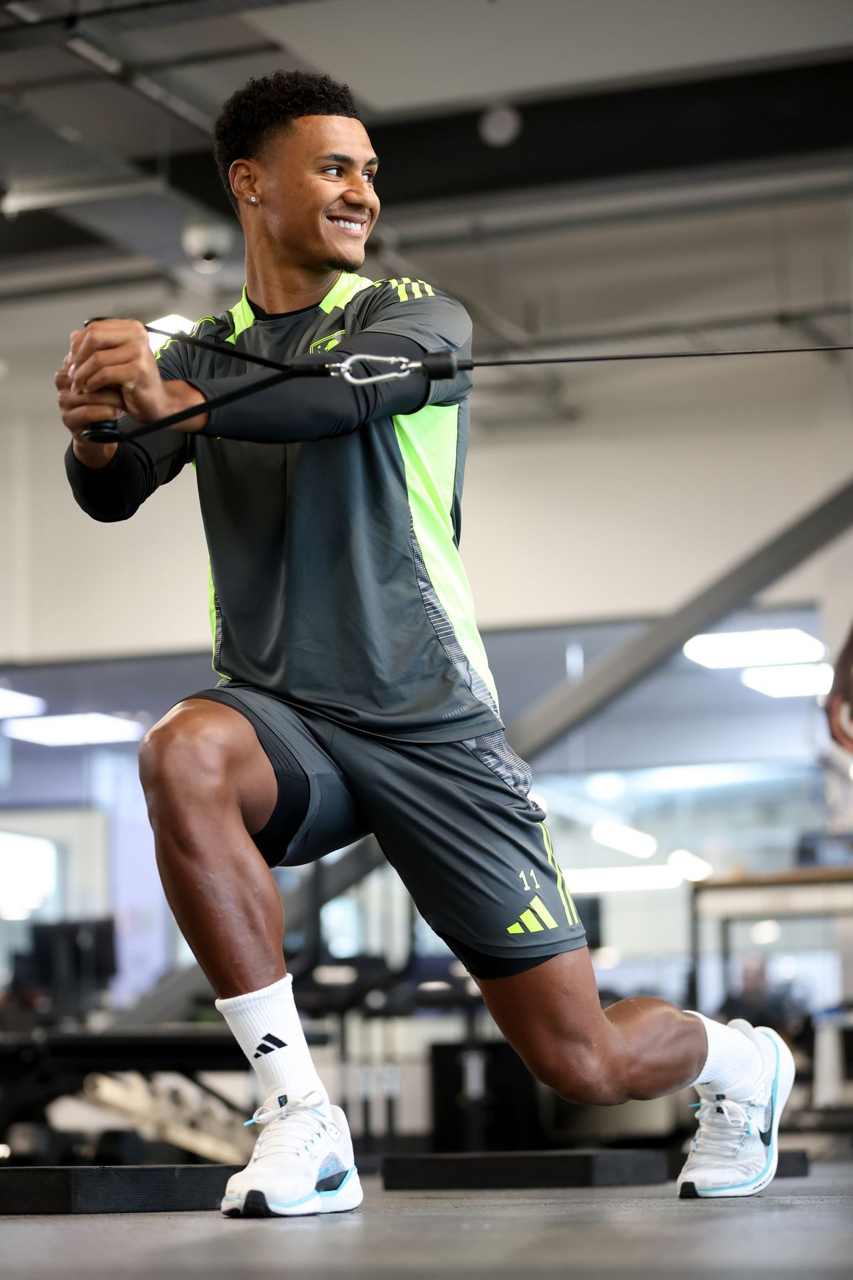 Aston Villa training pre-Wolves