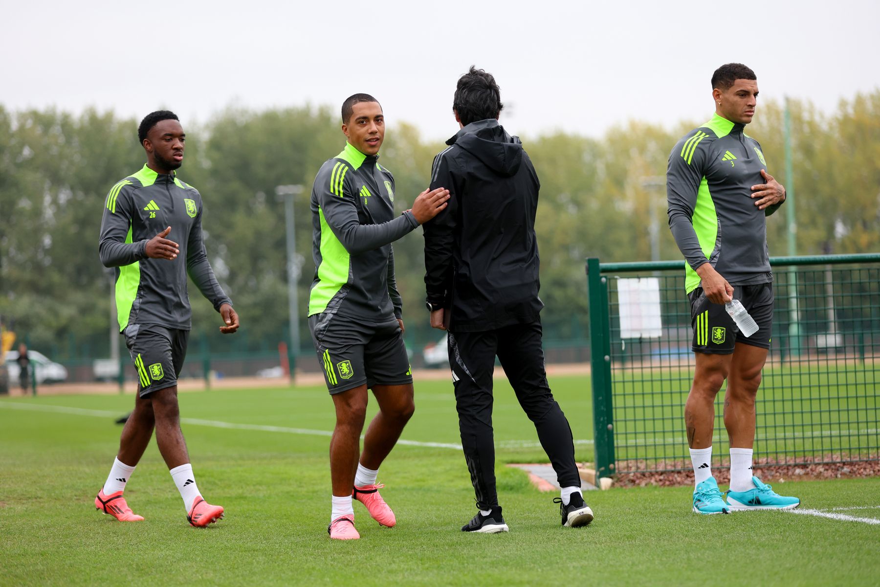 Aston Villa training pre-Wolves