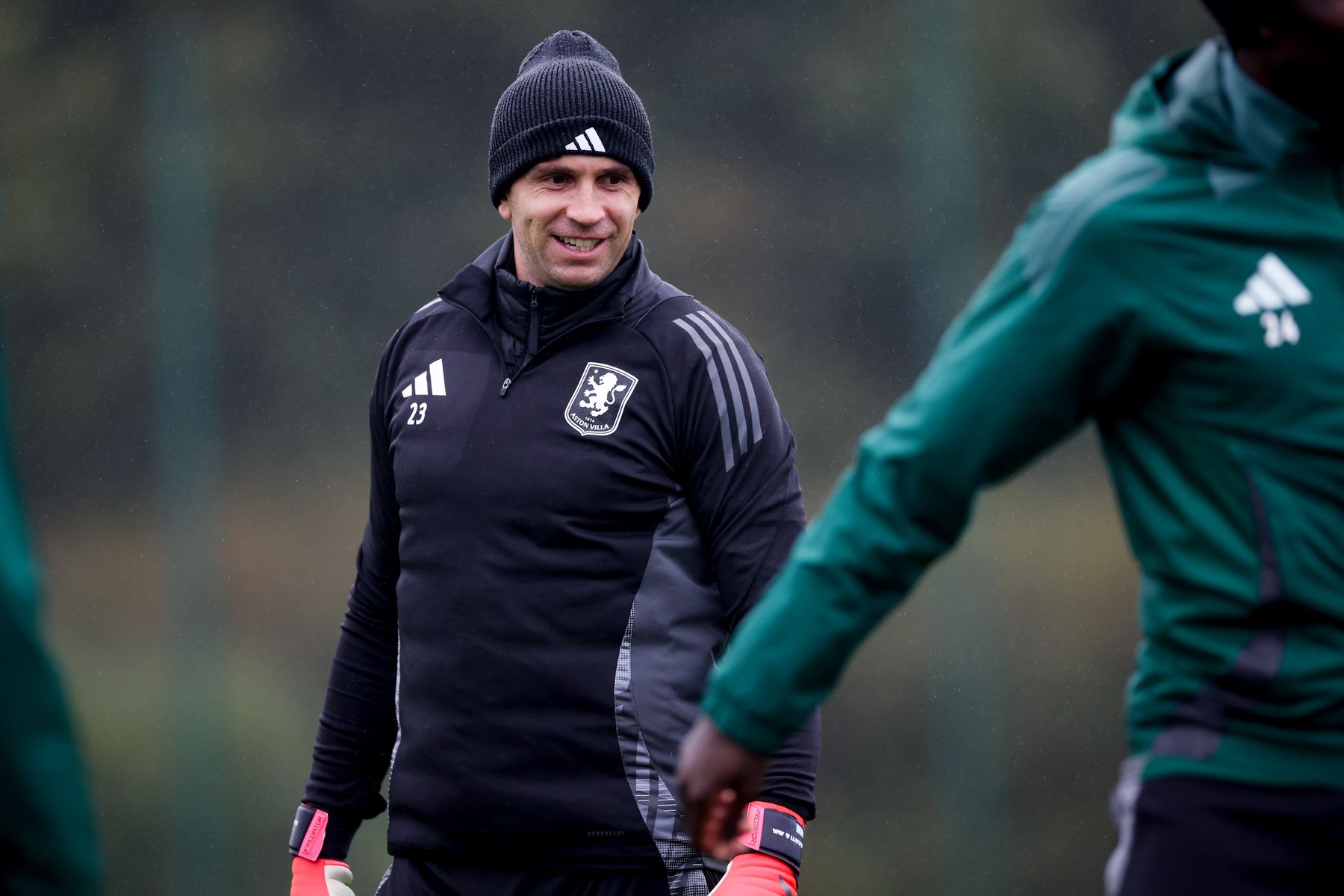 Aston Villa training pre-Bayern Munich