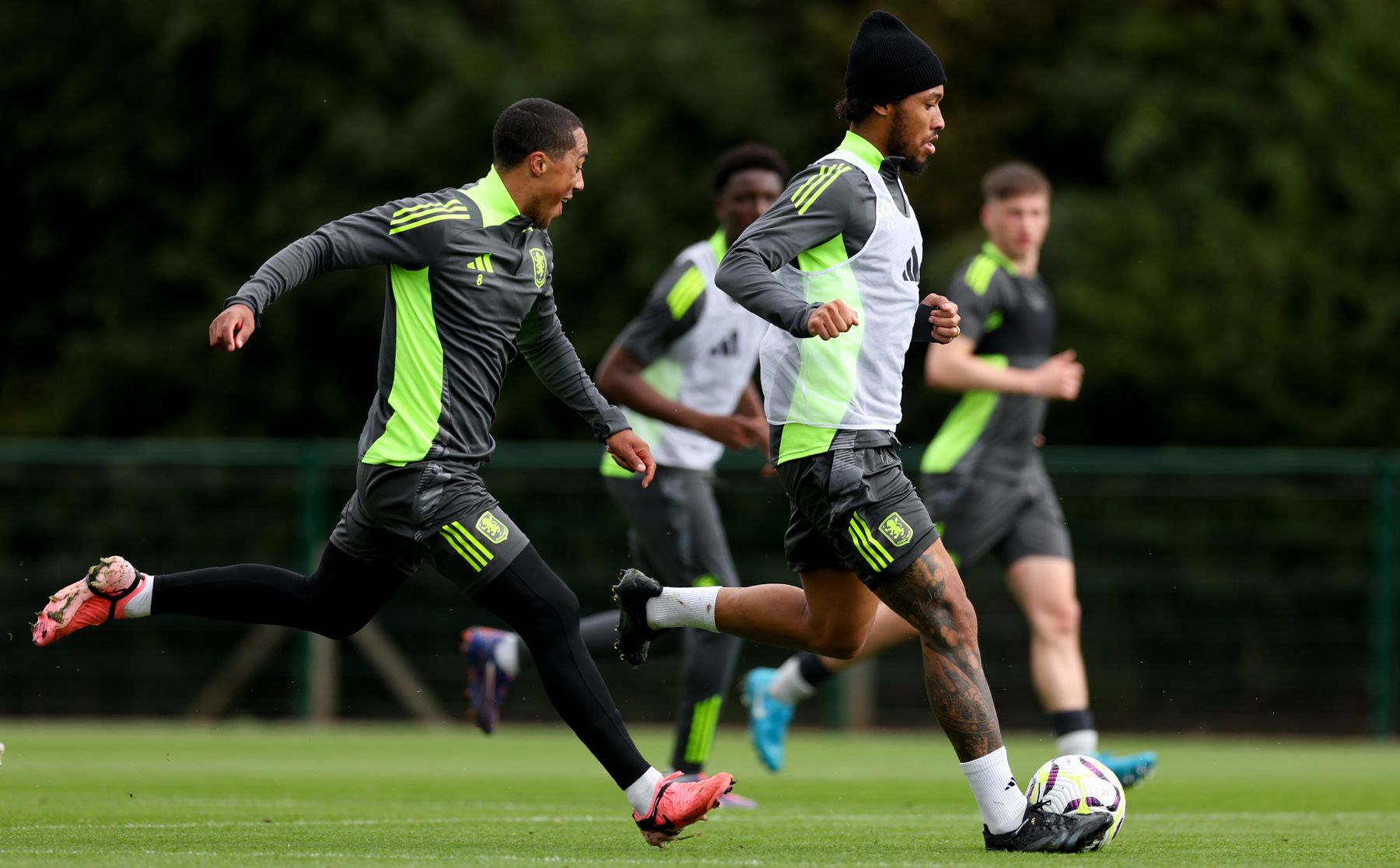 Aston Villa training pre-Ipswich Town