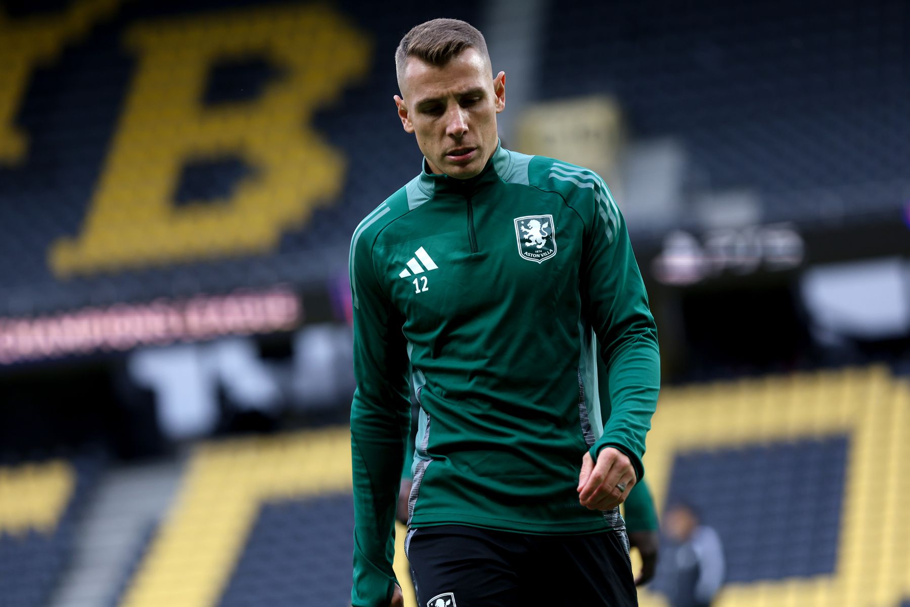 Aston Villa training ahead of BSC Young Boys