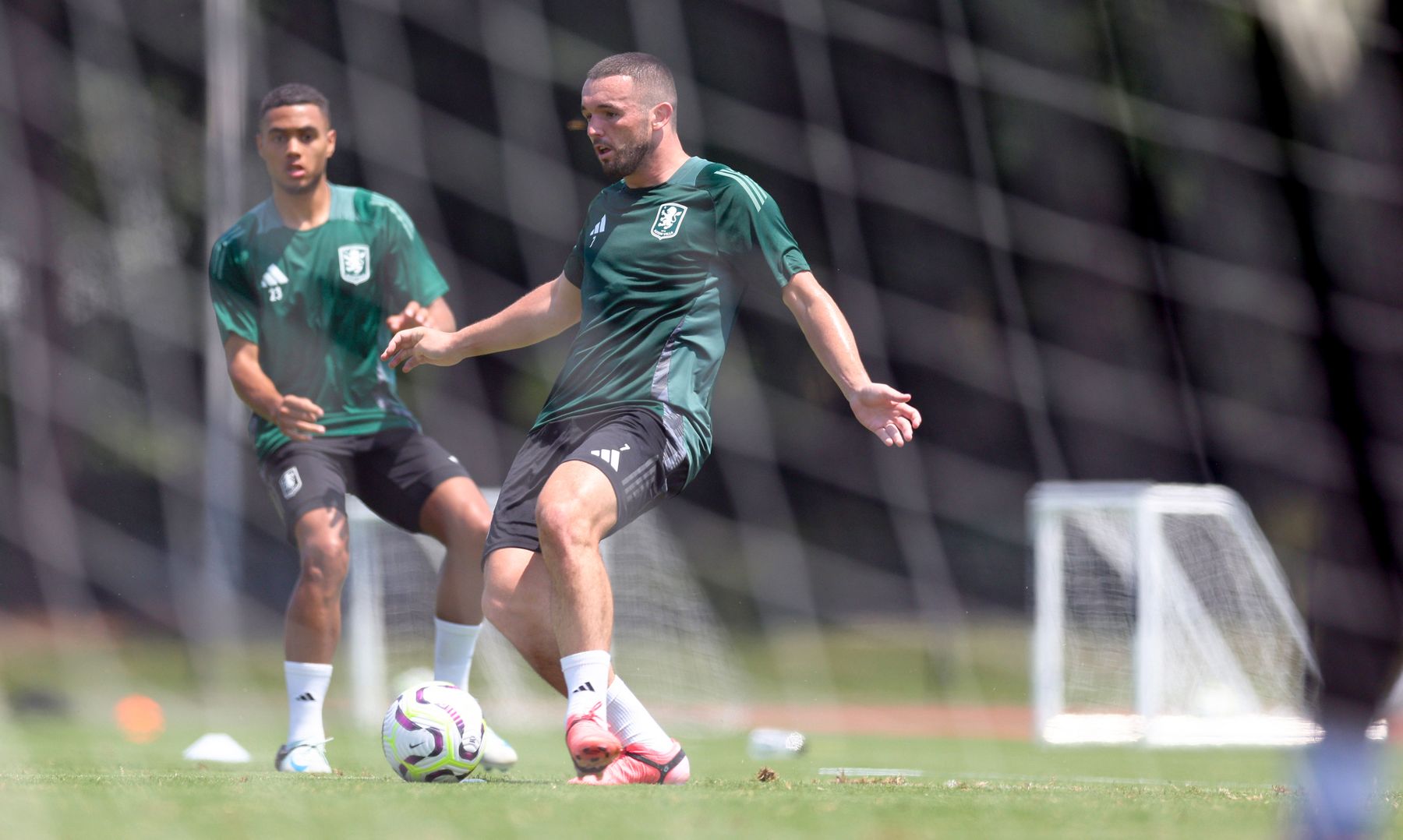 Aston Villa training in Washington, DC