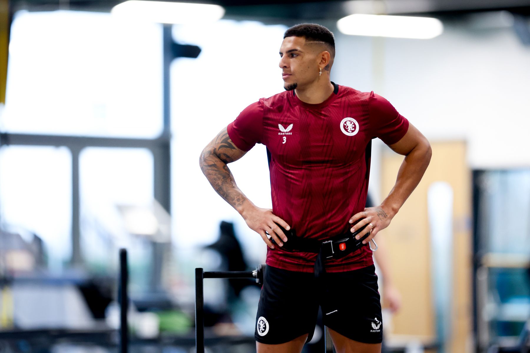 Aston Villa training pre-Chelsea FA Cup