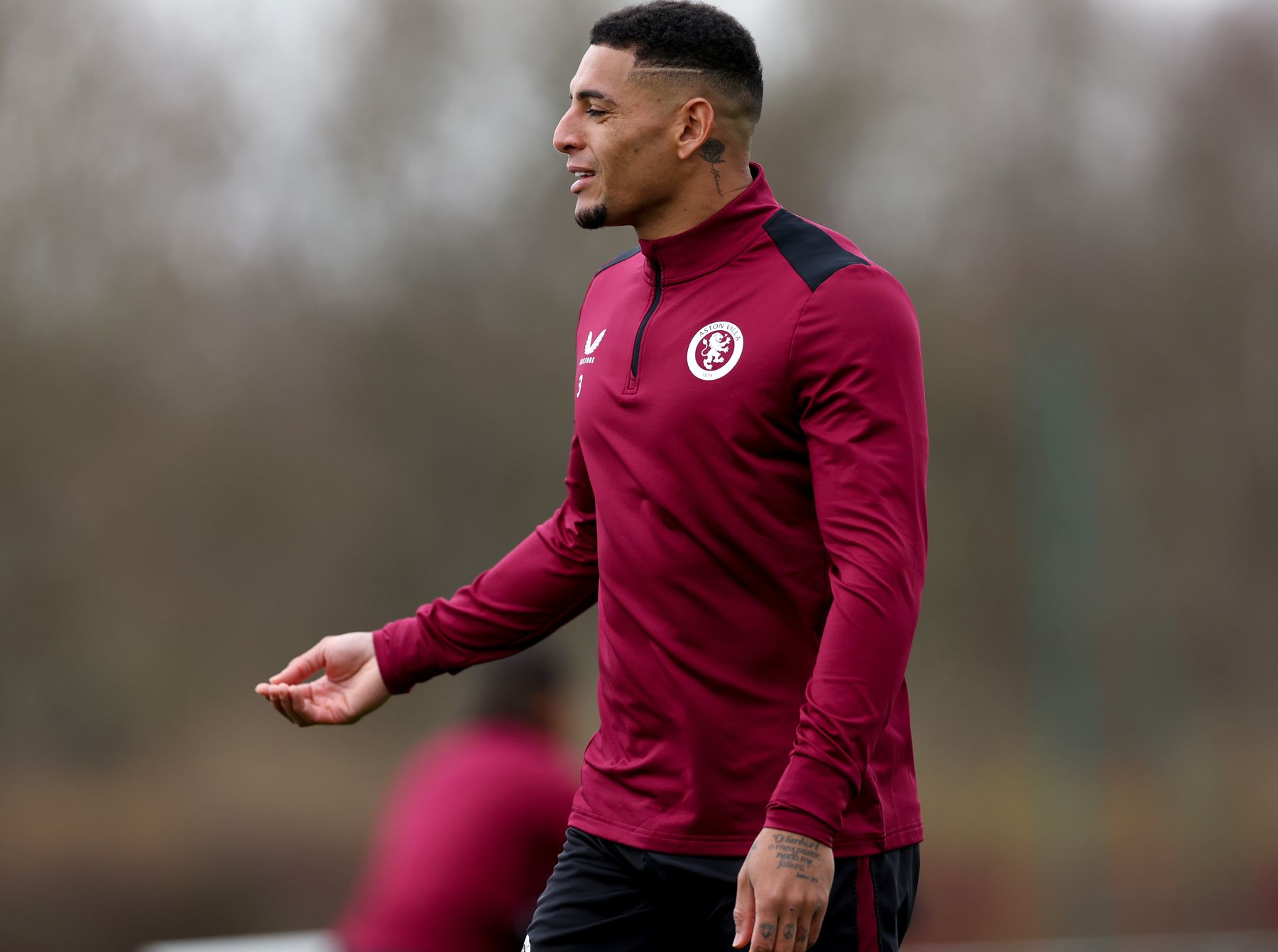 Aston Villa training pre-Chelsea FA Cup