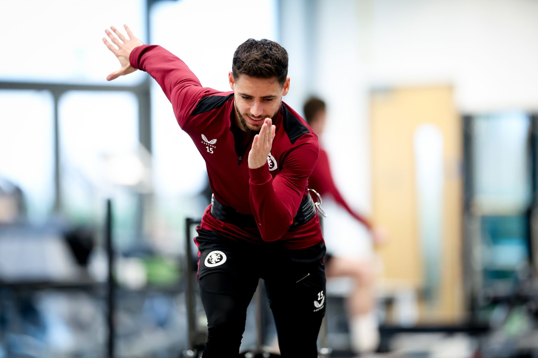 Aston Villa training pre-Chelsea FA Cup