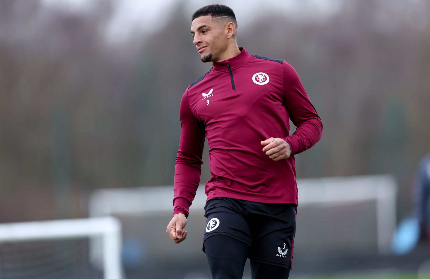 Aston Villa training pre-Chelsea FA Cup