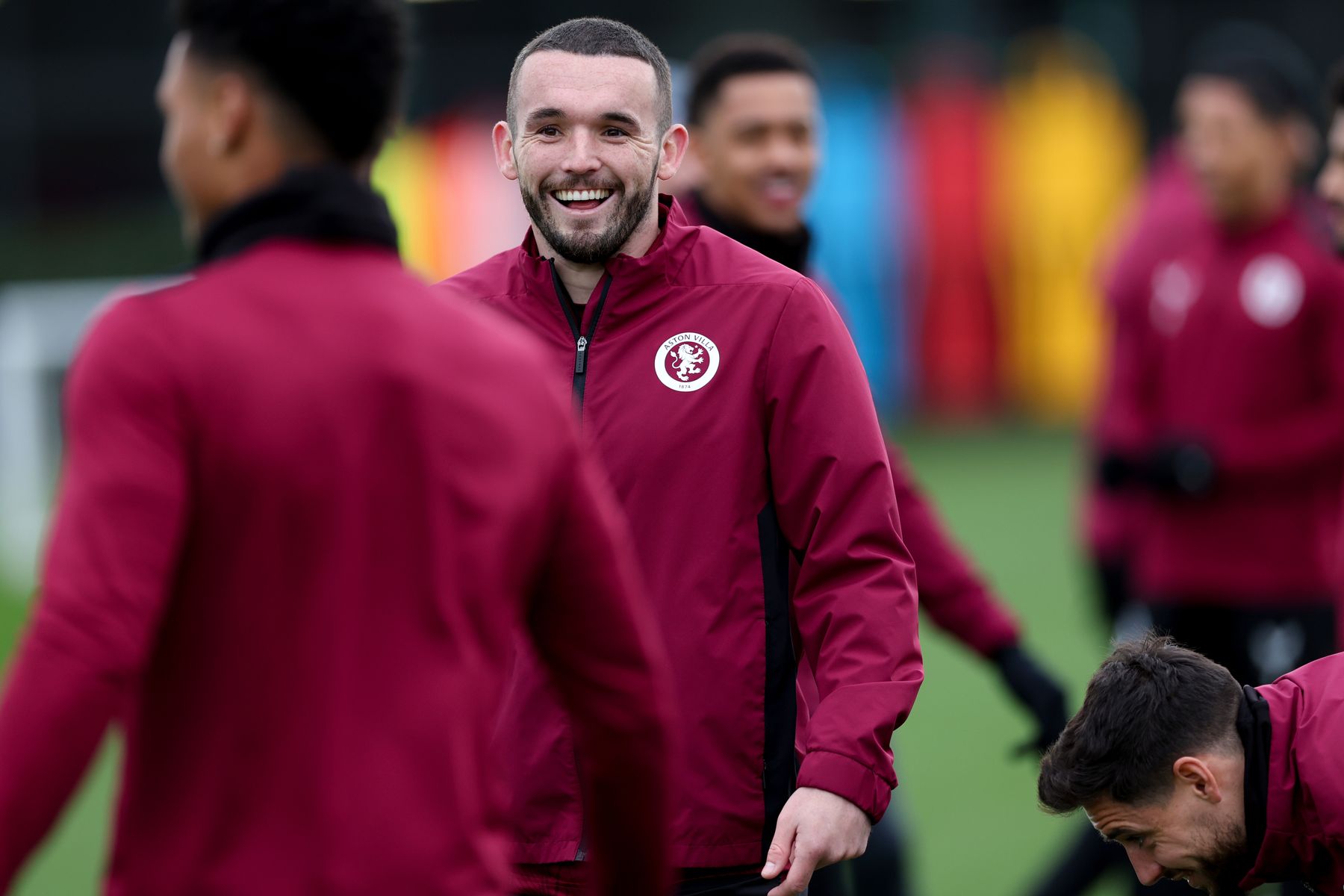 Aston Villa training pre-Chelsea FA Cup