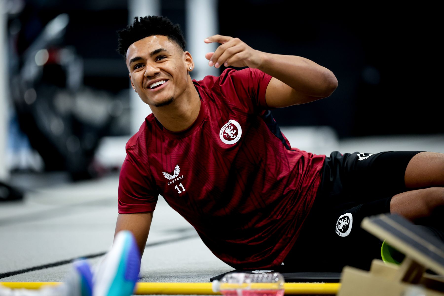 Aston Villa training pre-Chelsea FA Cup