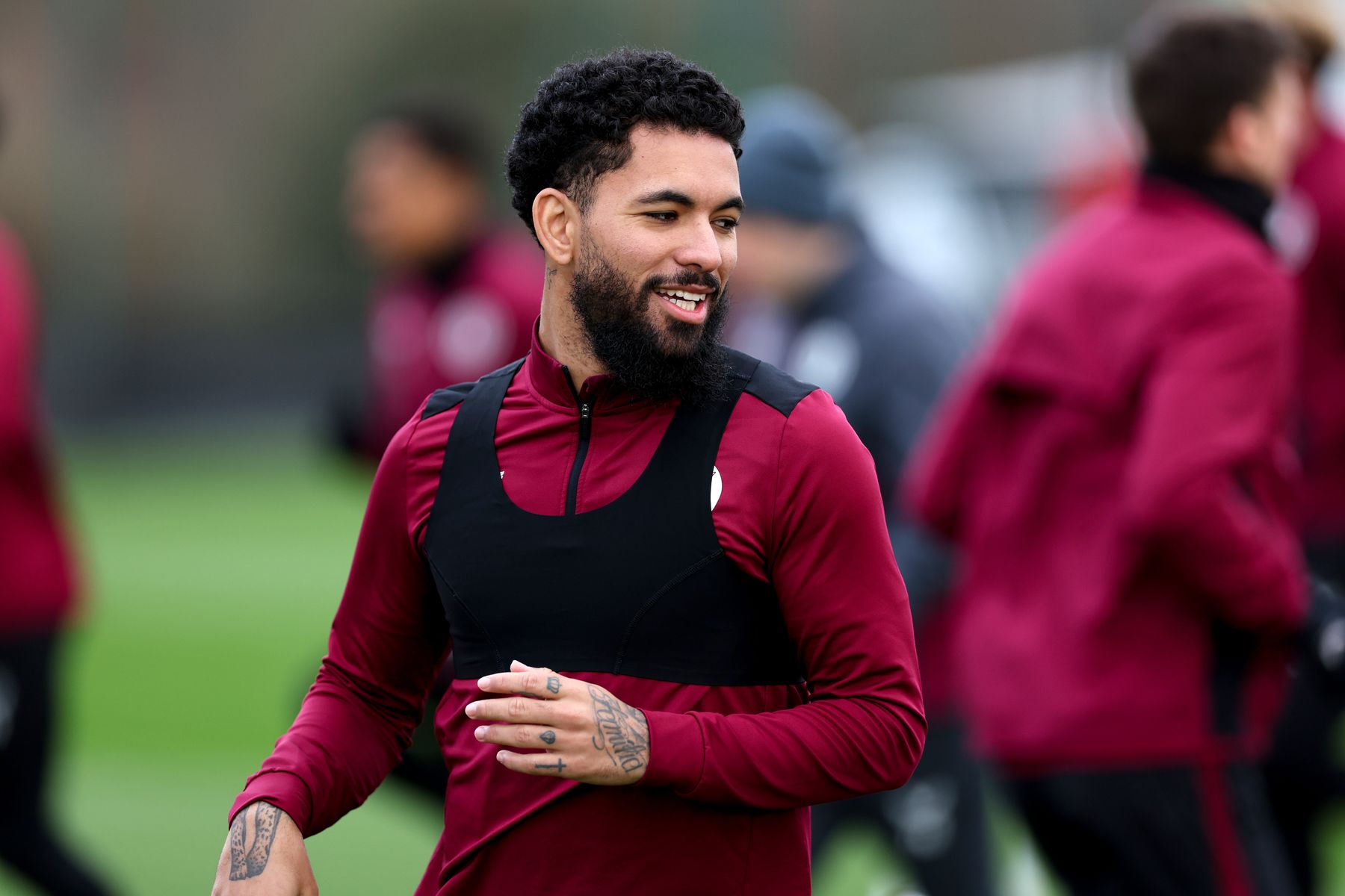 Aston Villa training pre-Chelsea FA Cup