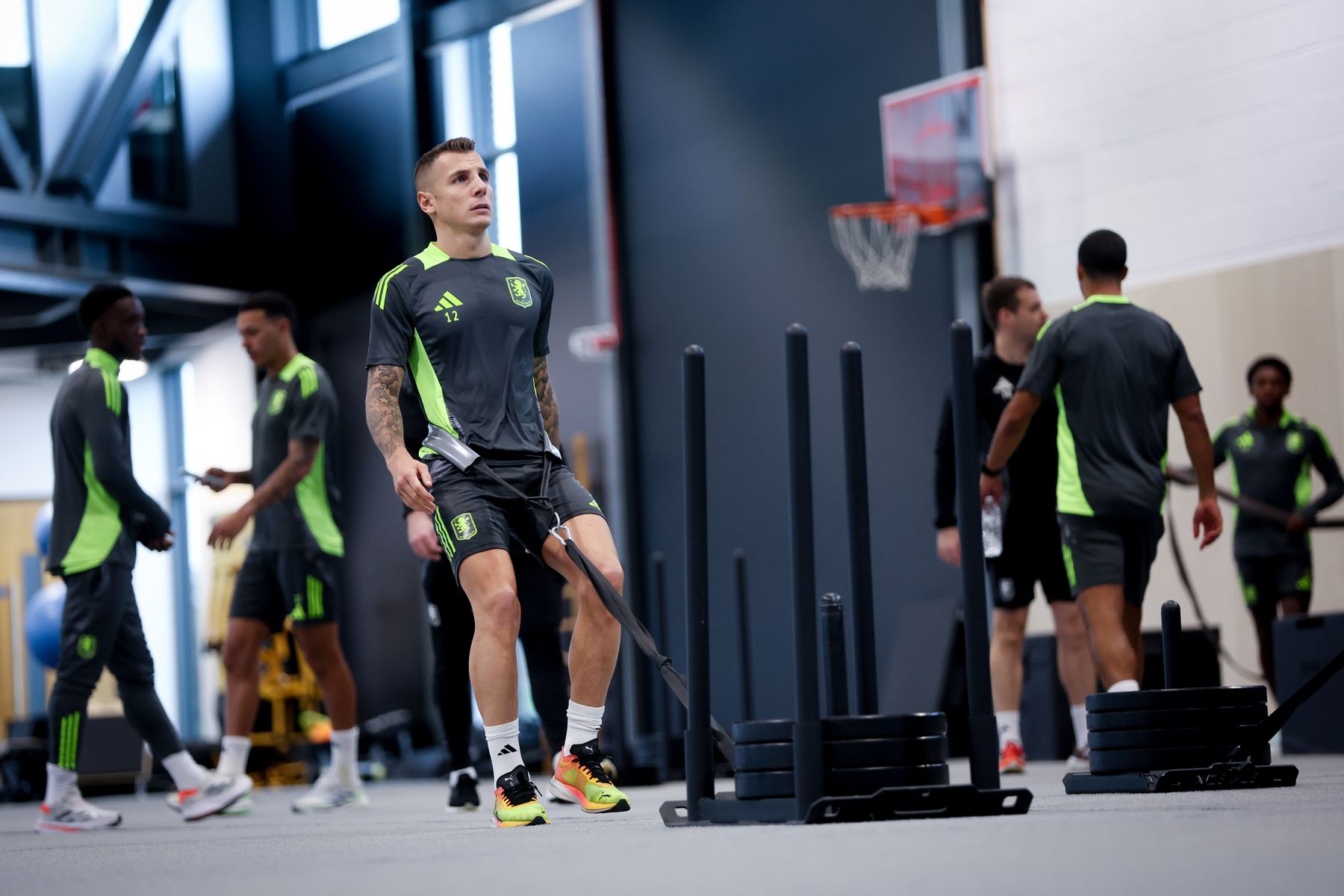 Aston Villa training pre-AFC Bournemouth