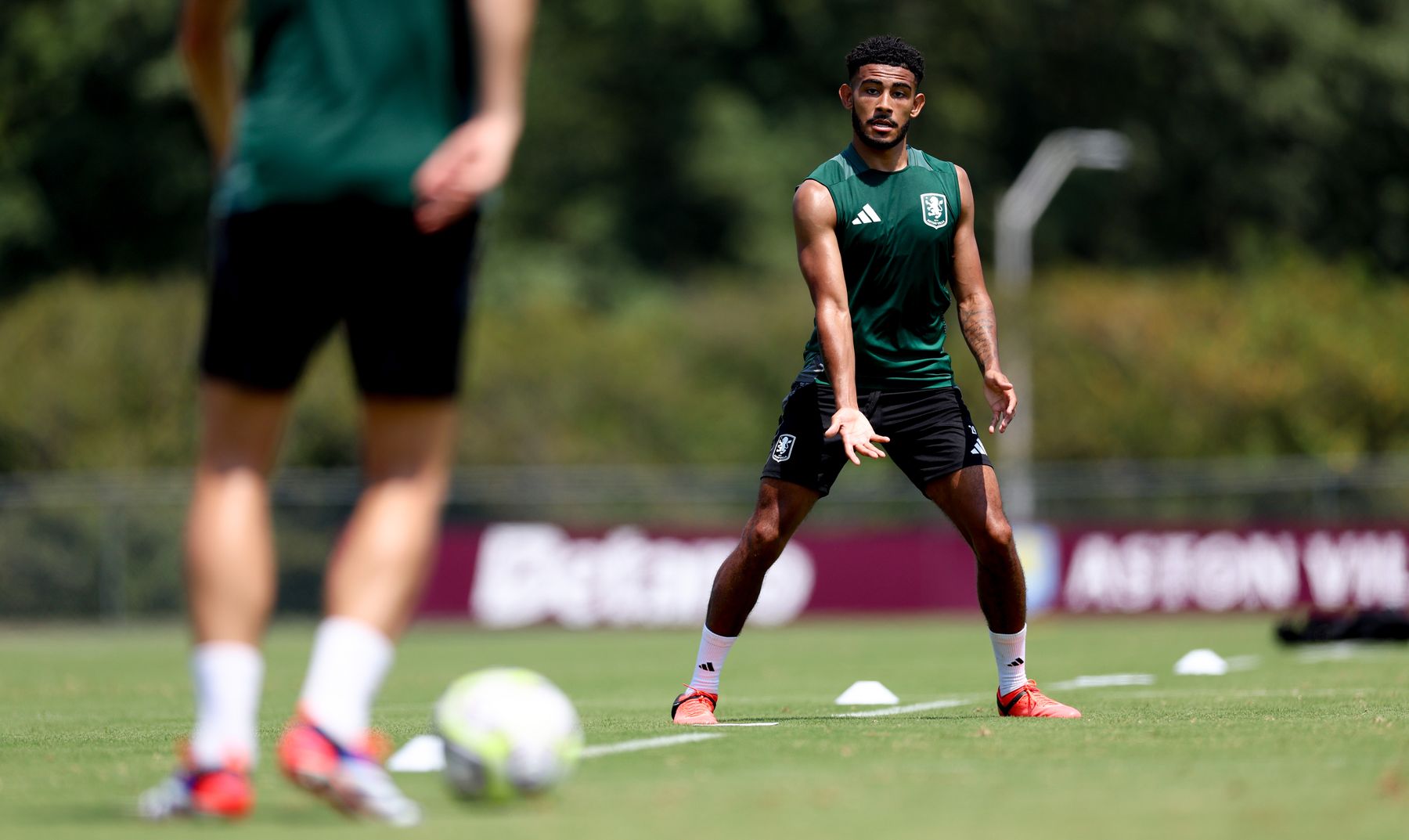 Aston Villa training in Washington, DC