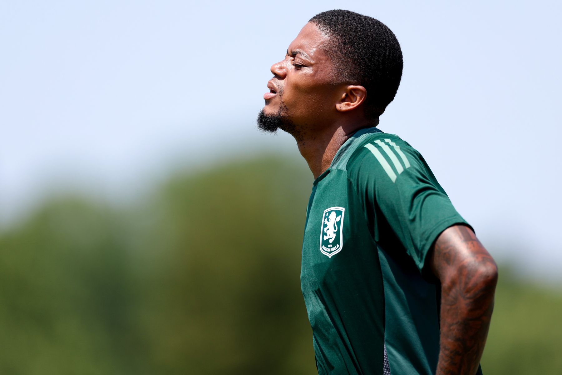 Aston Villa training in Washington, DC