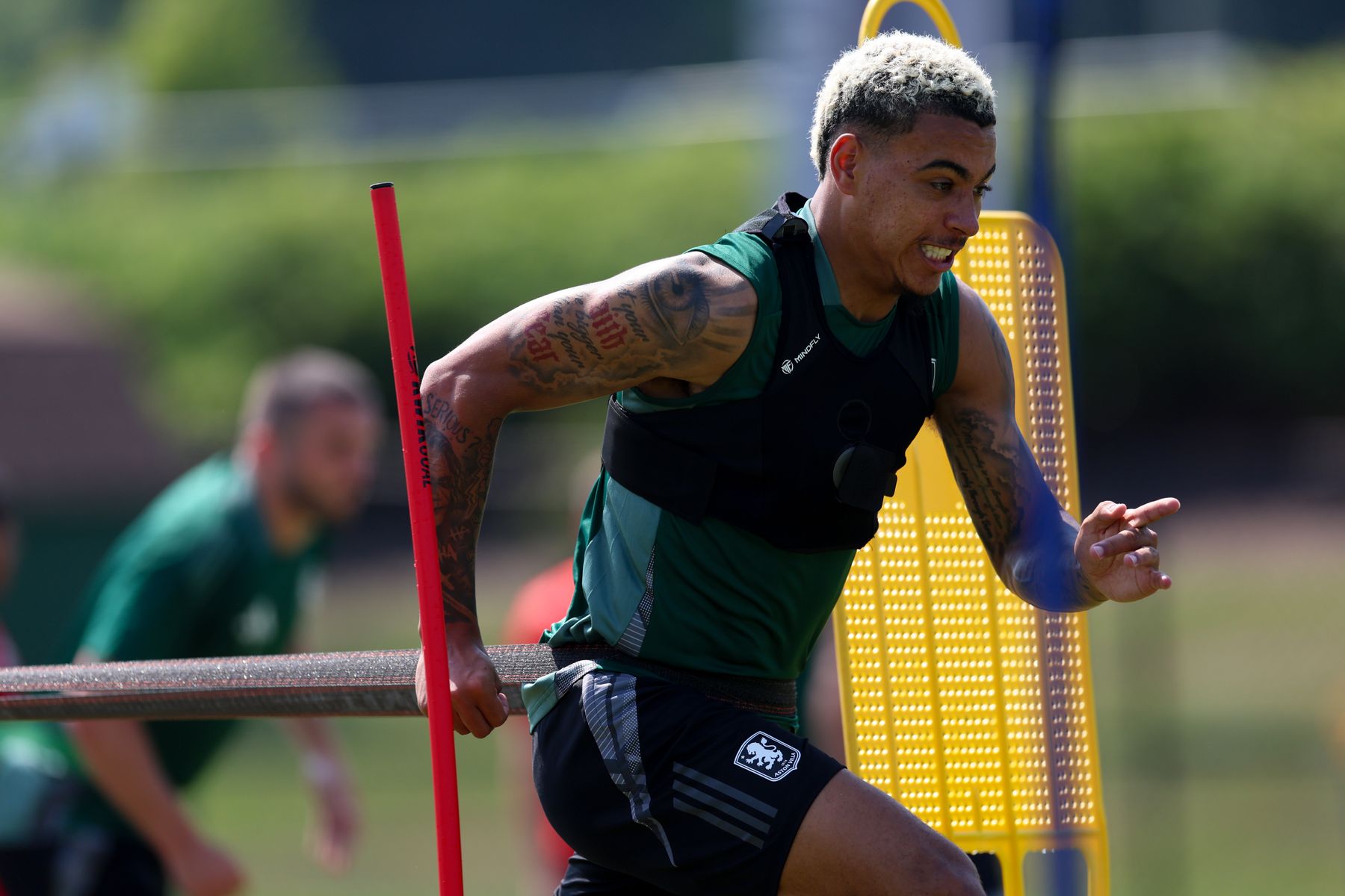 Aston Villa training in Washington, DC