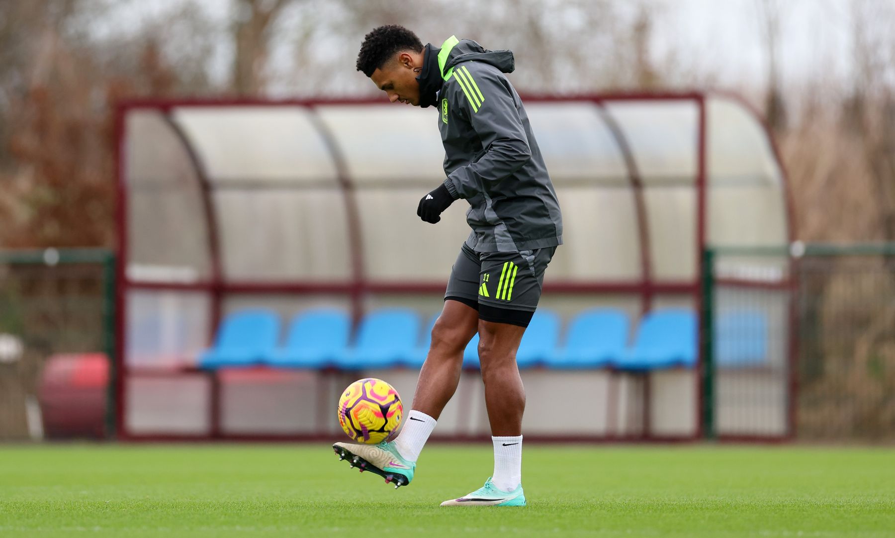 Aston Villa training pre-Manchester City