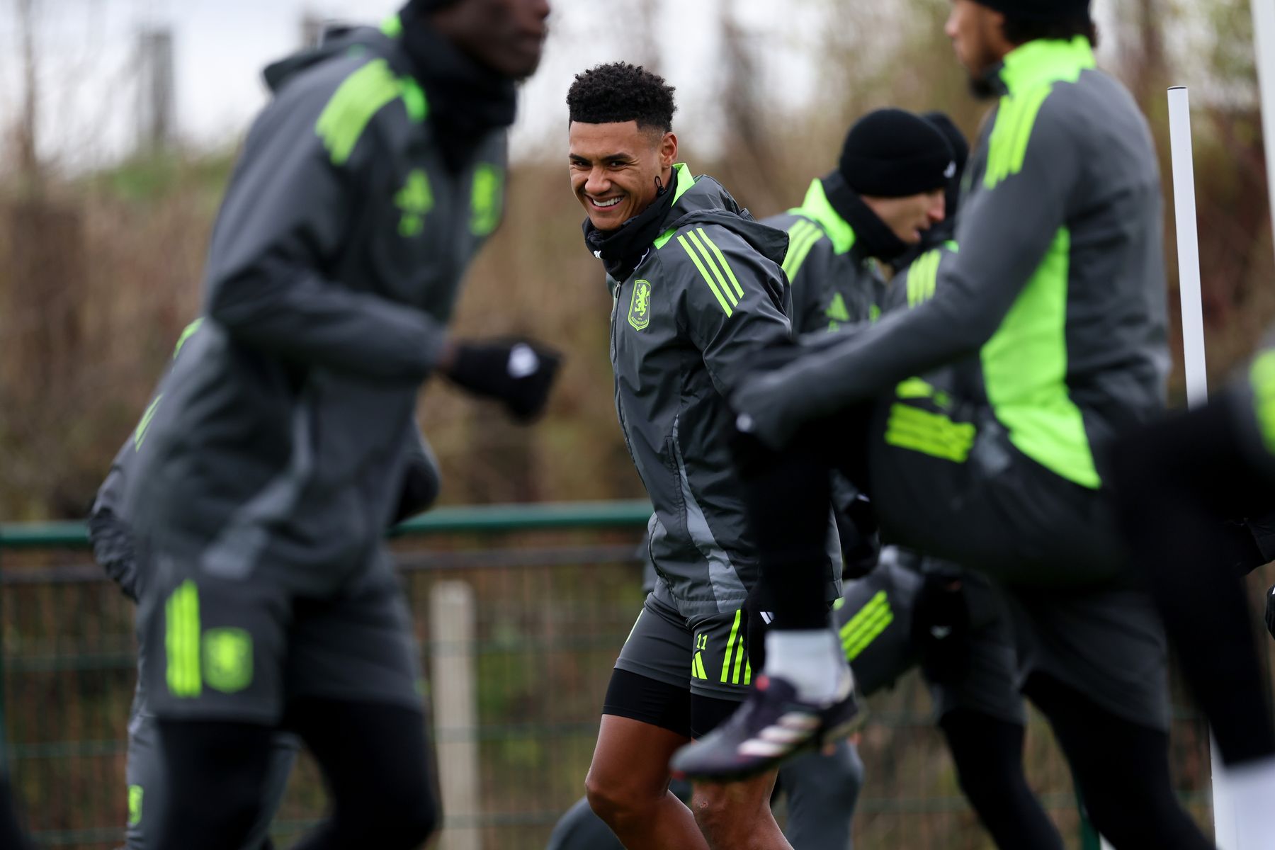 Aston Villa training pre-Manchester City