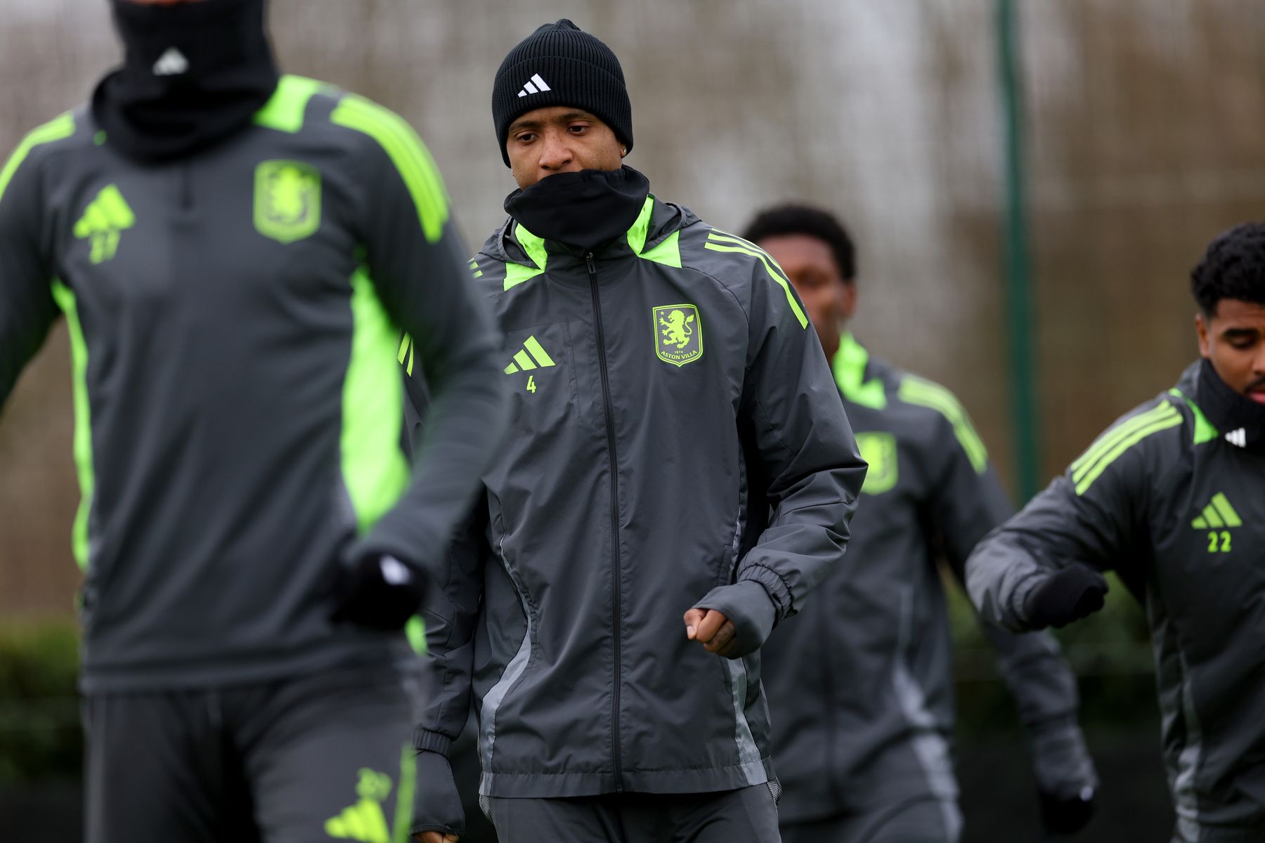 Aston Villa training pre-Manchester City