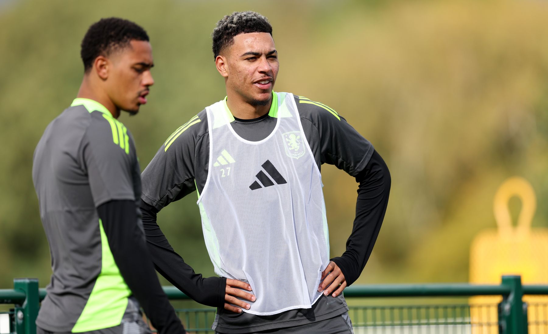 Aston Villa training pre-Ipswich Town