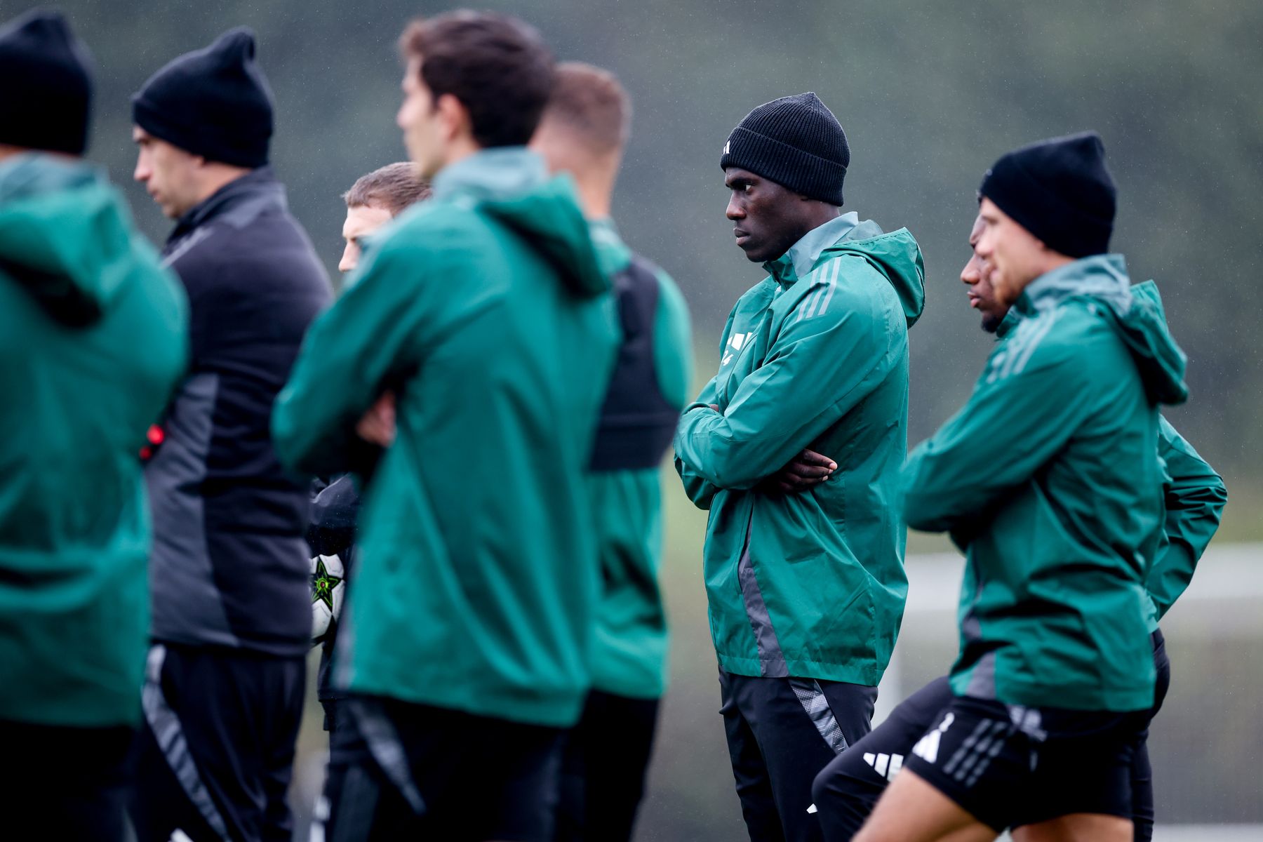 Aston Villa training pre-Bayern Munich