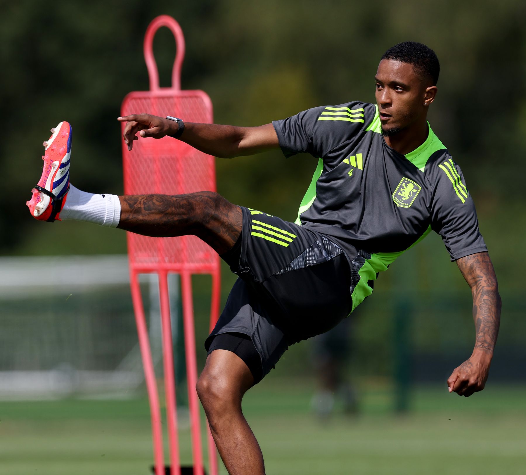 Aston Villa training pre-Arsenal