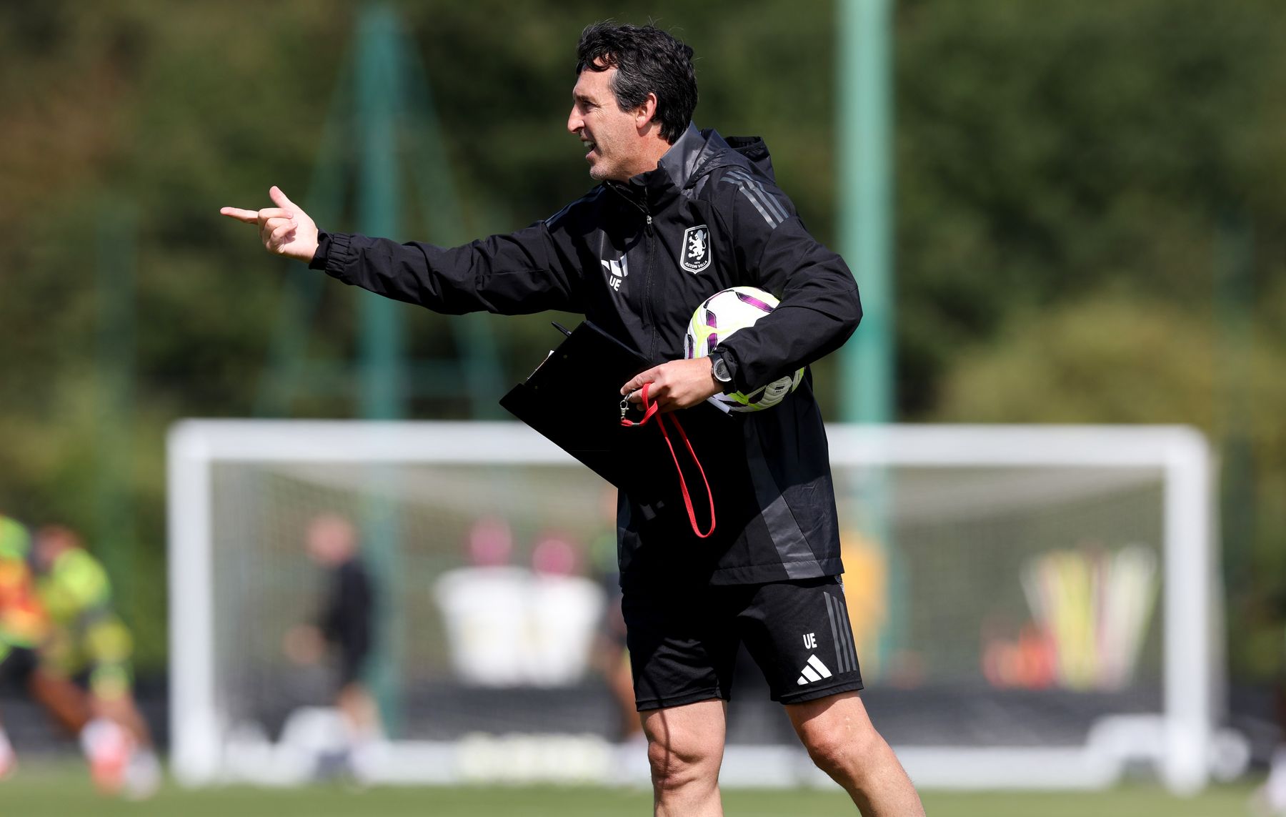 Aston Villa training pre-Arsenal