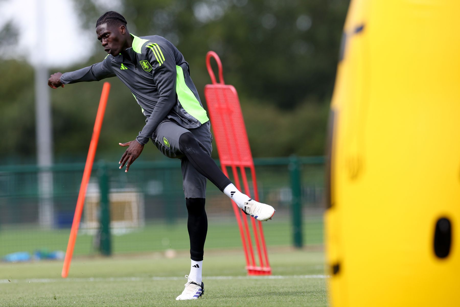 Aston Villa training pre-Arsenal