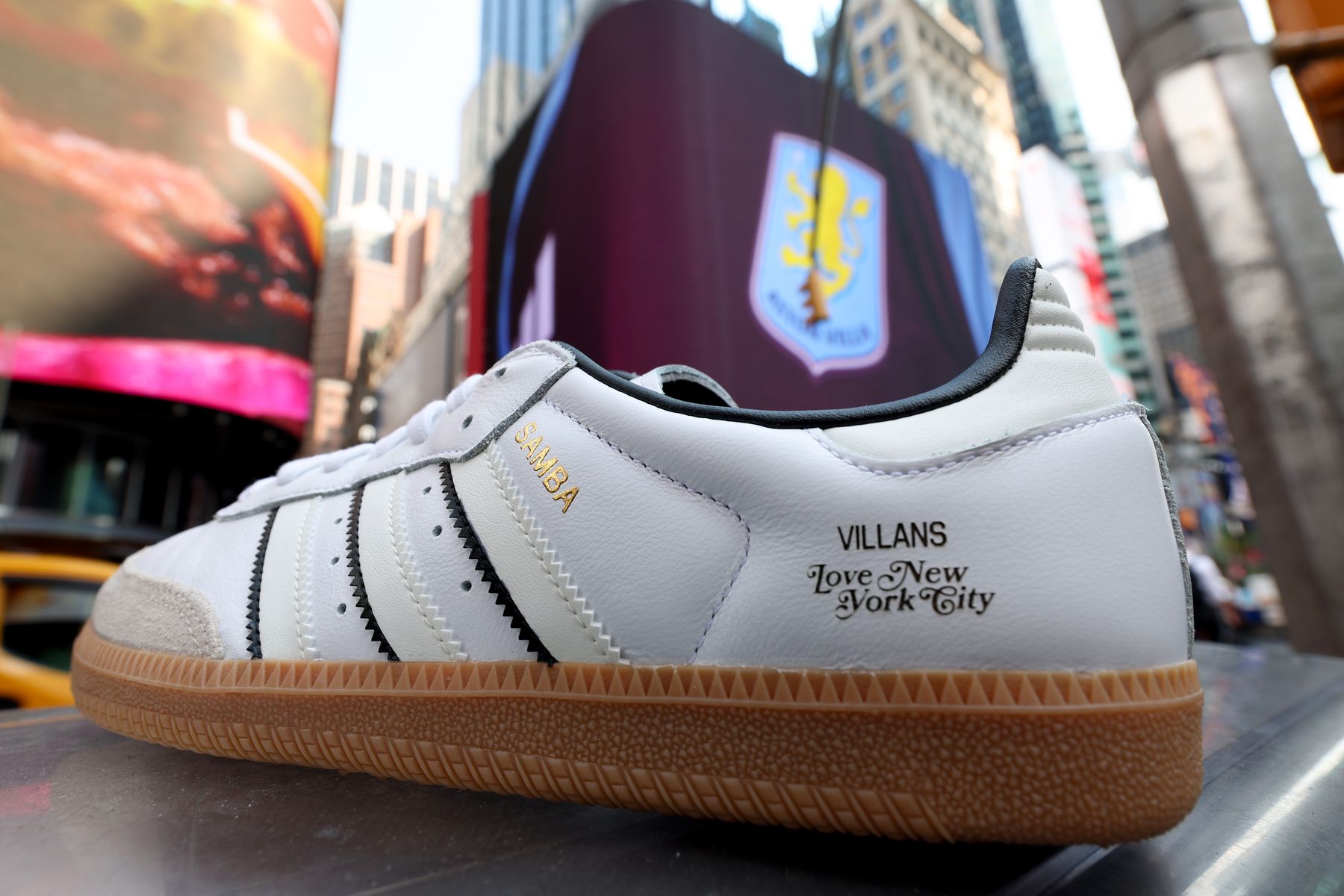 Aston Villa in Times Square, New York