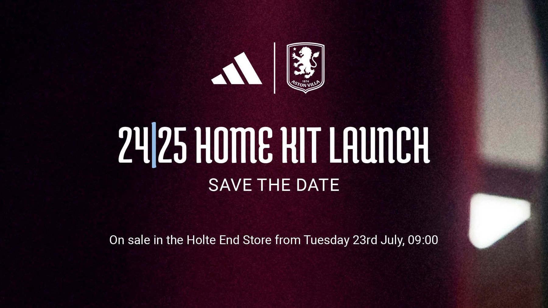 Aston Villa home kit launch save the date