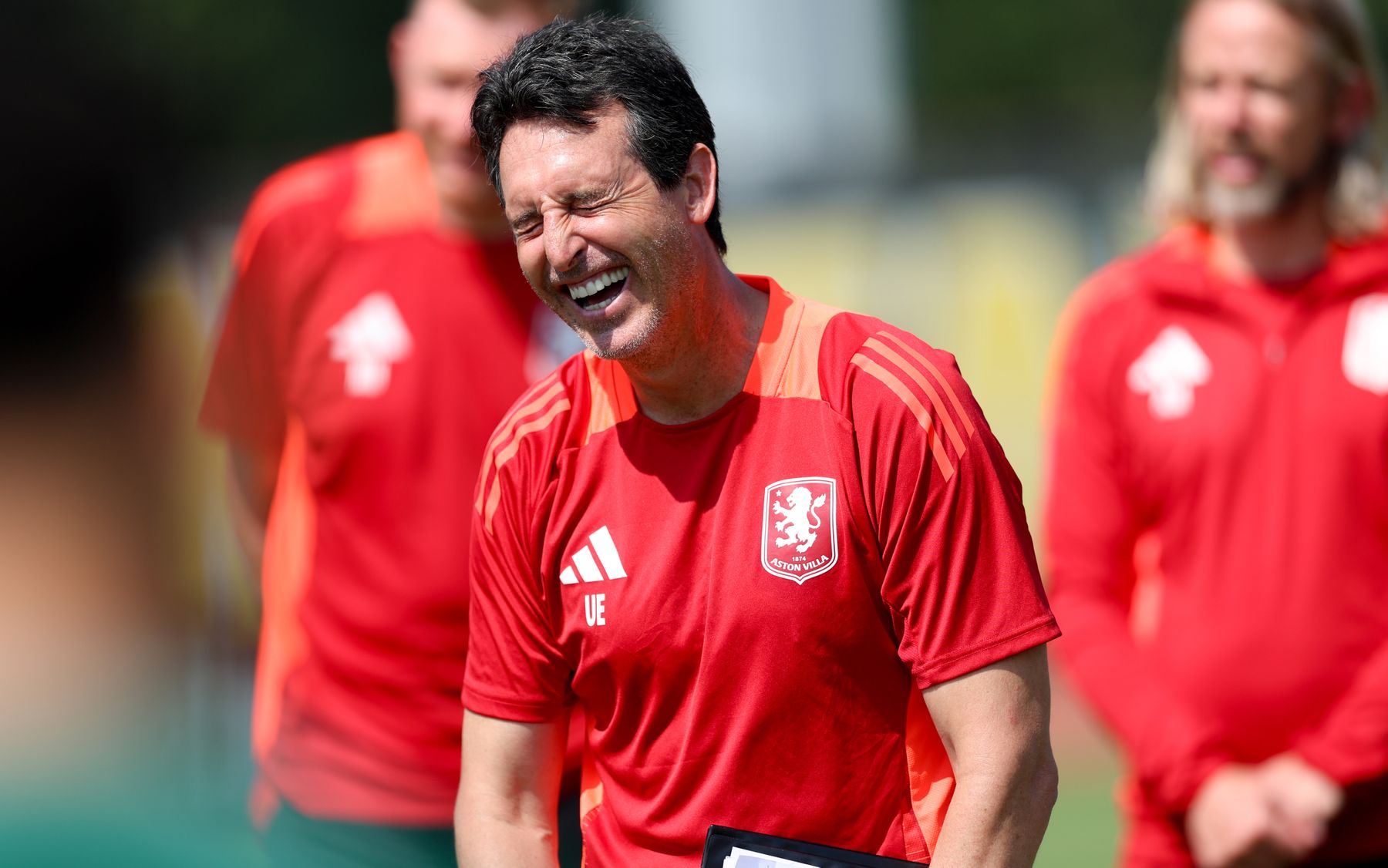 Aston Villa training in Washington, DC