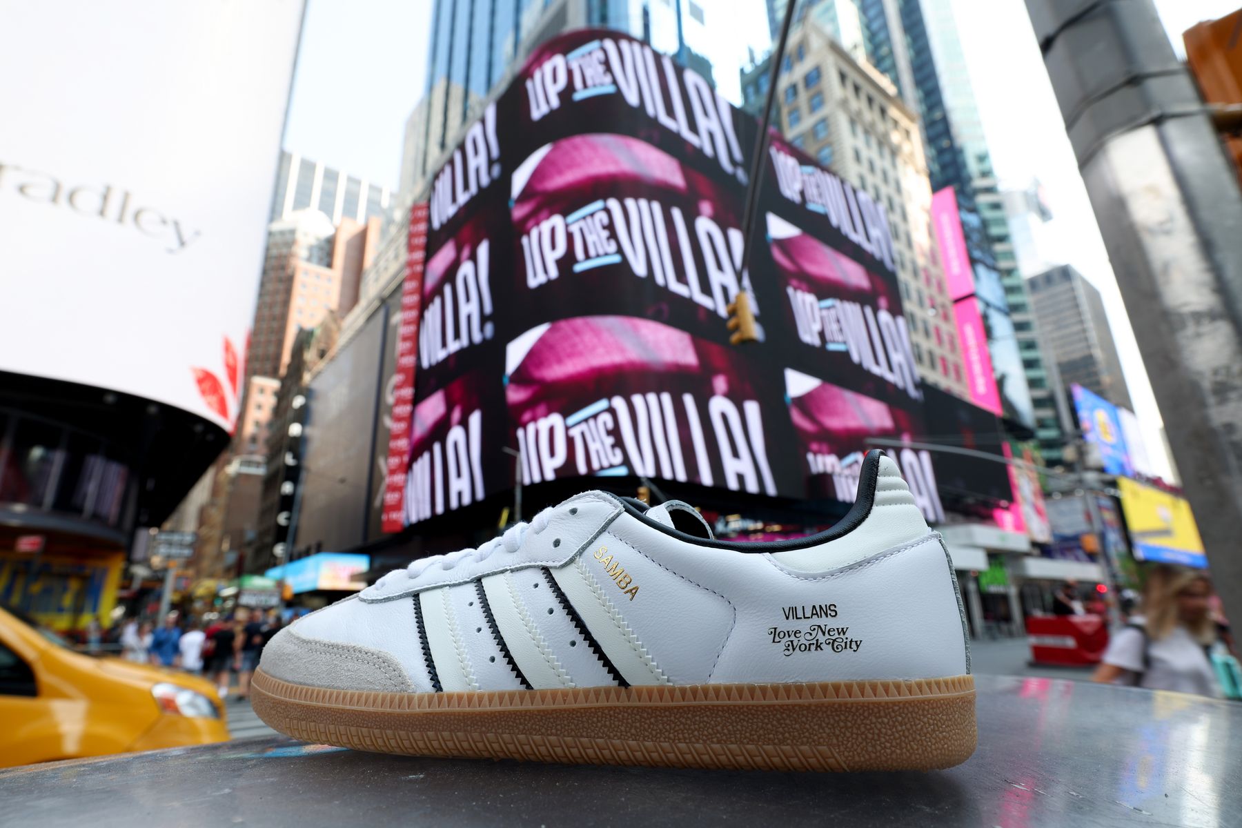 Aston Villa in Times Square, New York