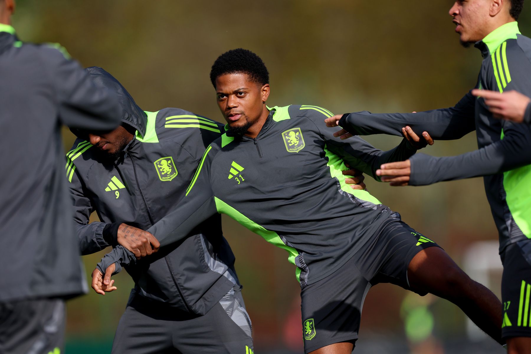 Aston Villa training pre-AFC Bournemouth