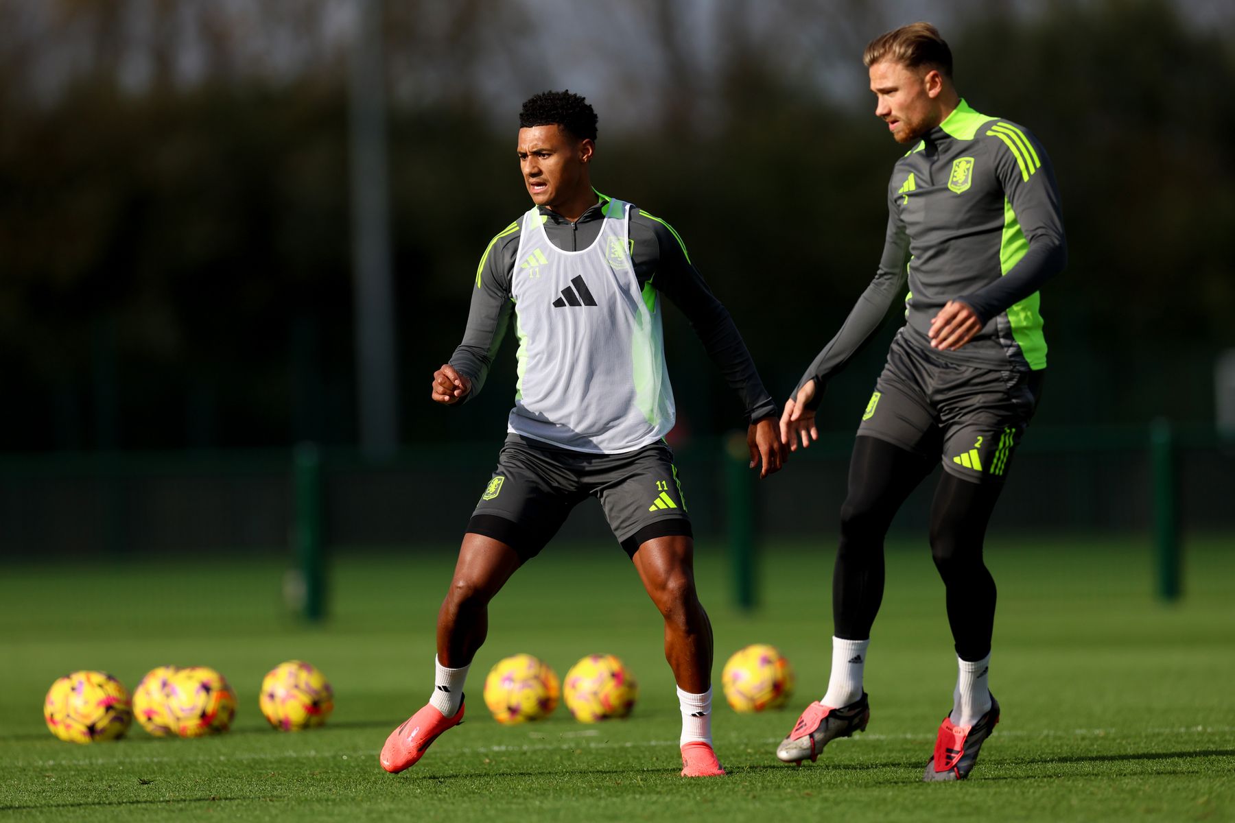 Aston Villa training pre-AFC Bournemouth