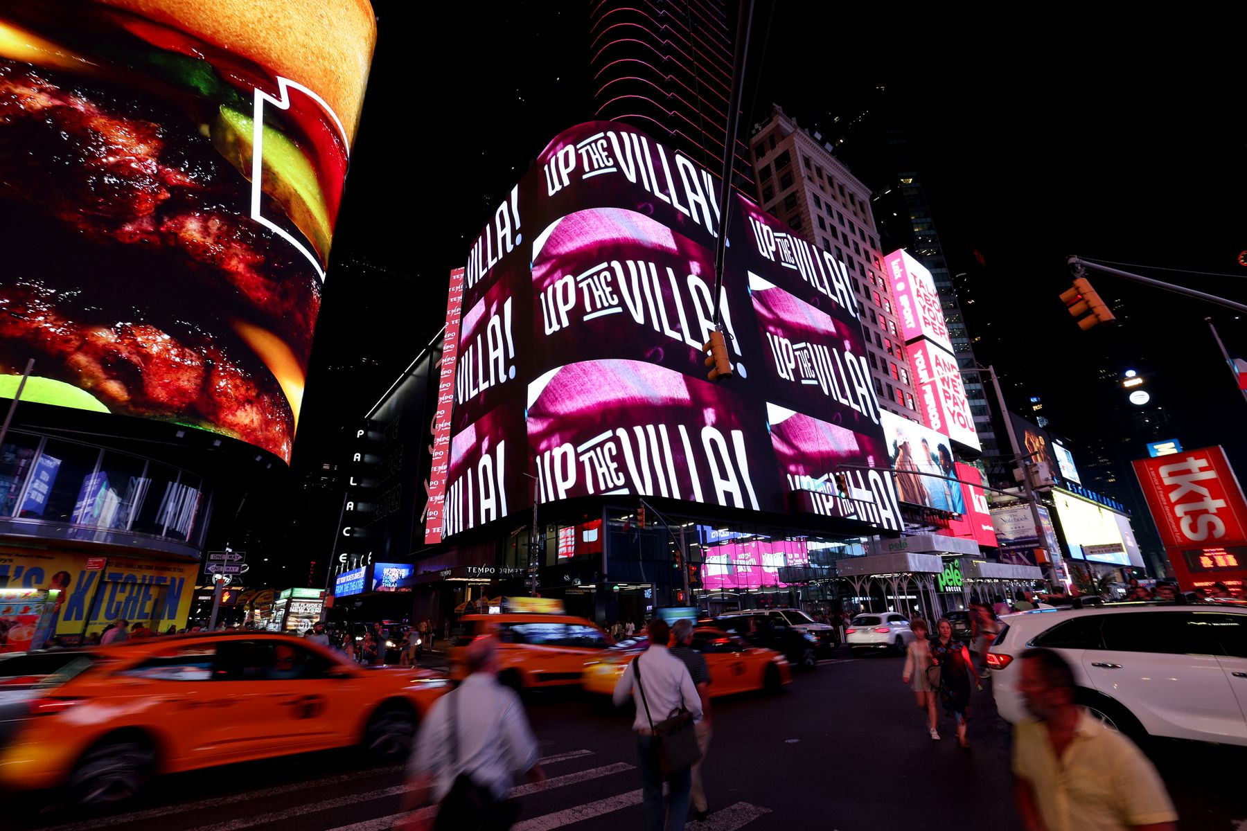 Aston Villa in Times Square, New York