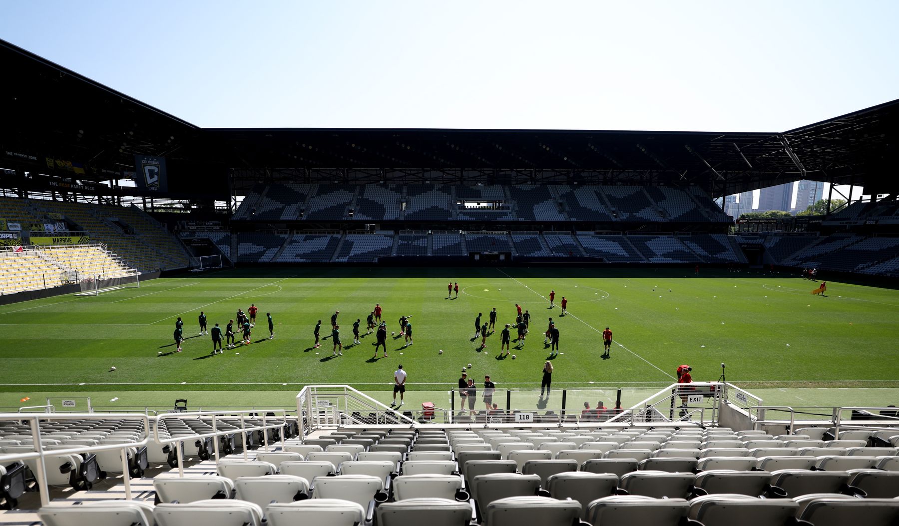 Aston Villa training ahead of Columbus Crew pre-season fixture