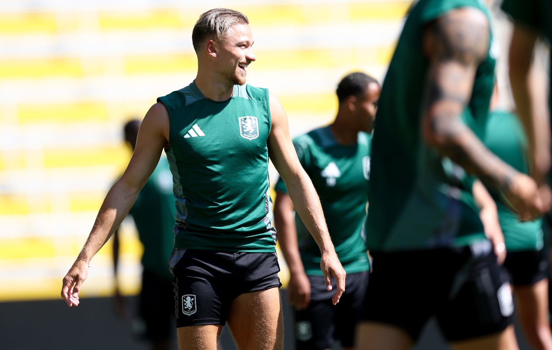 Aston Villa training ahead of Columbus Crew pre-season fixture