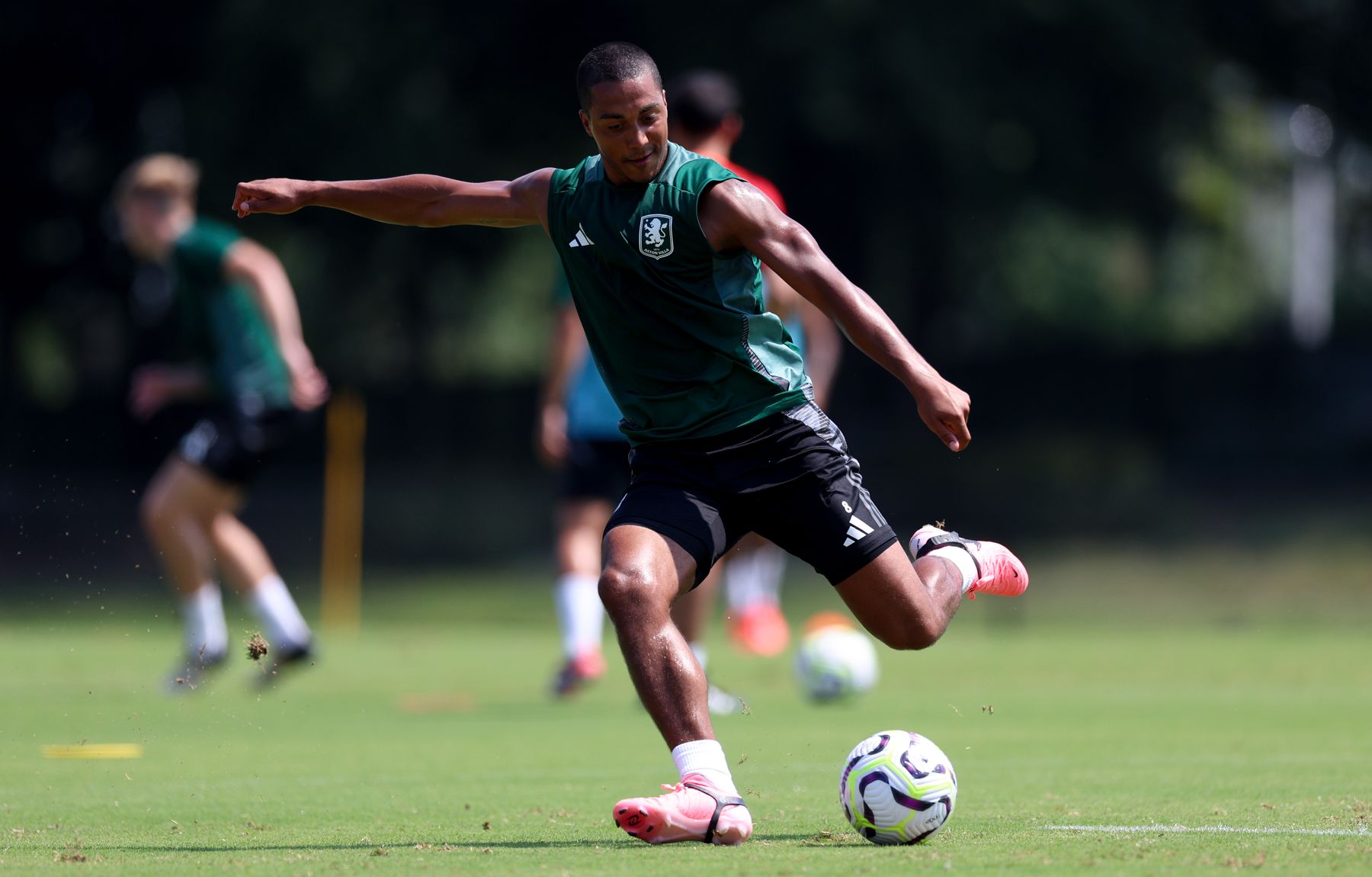 Aston Villa training in Washington, DC