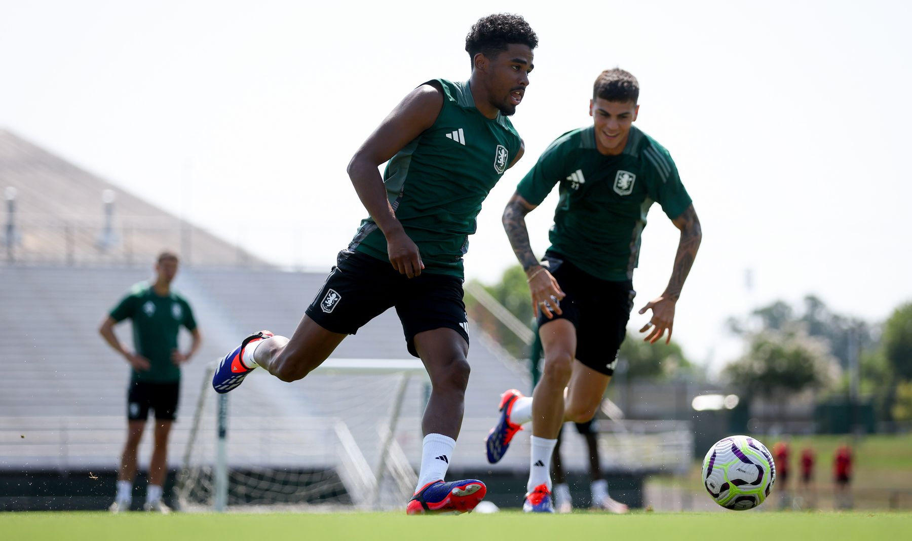 Aston Villa training in Washington, DC