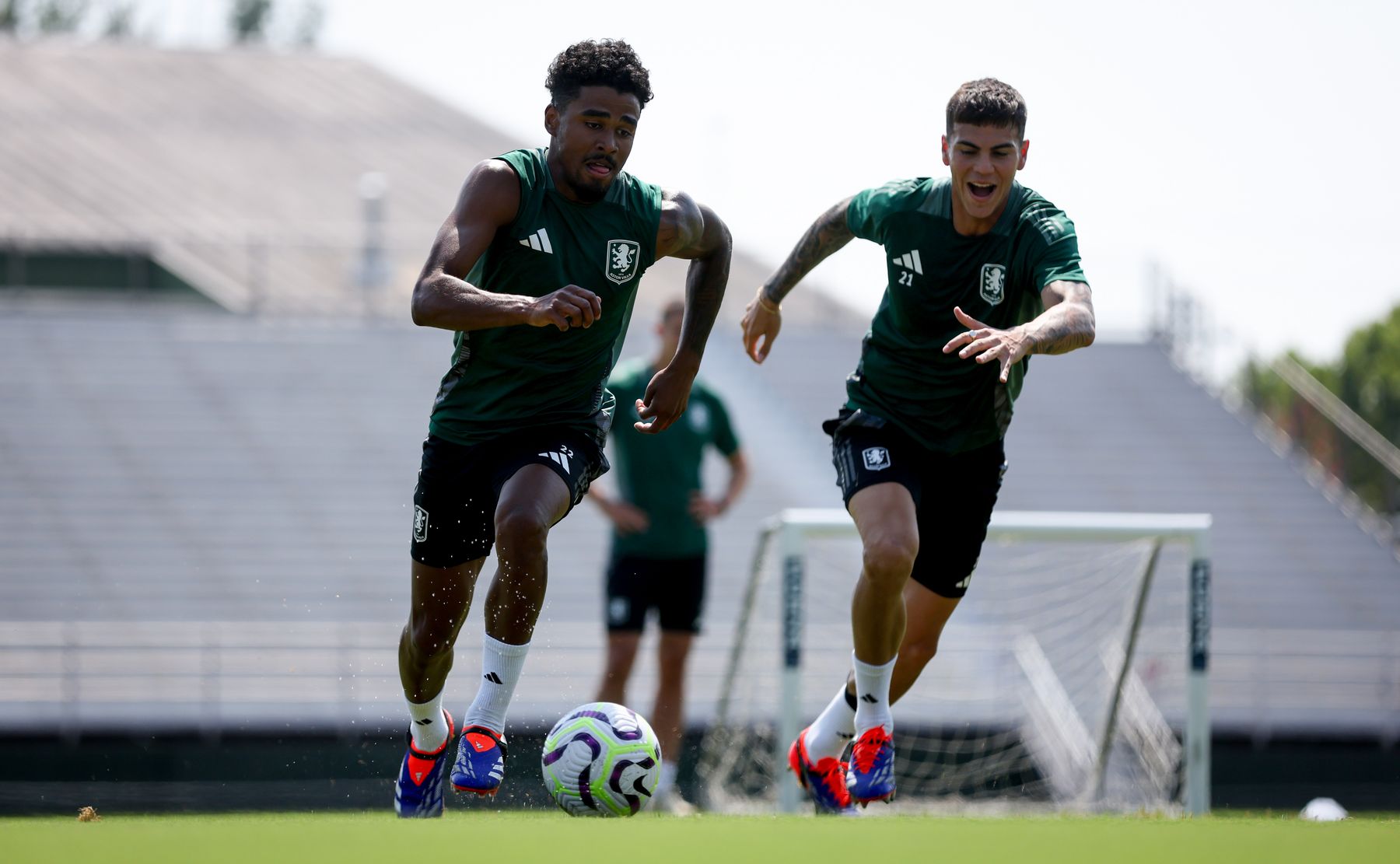 Aston Villa training in Washington, DC