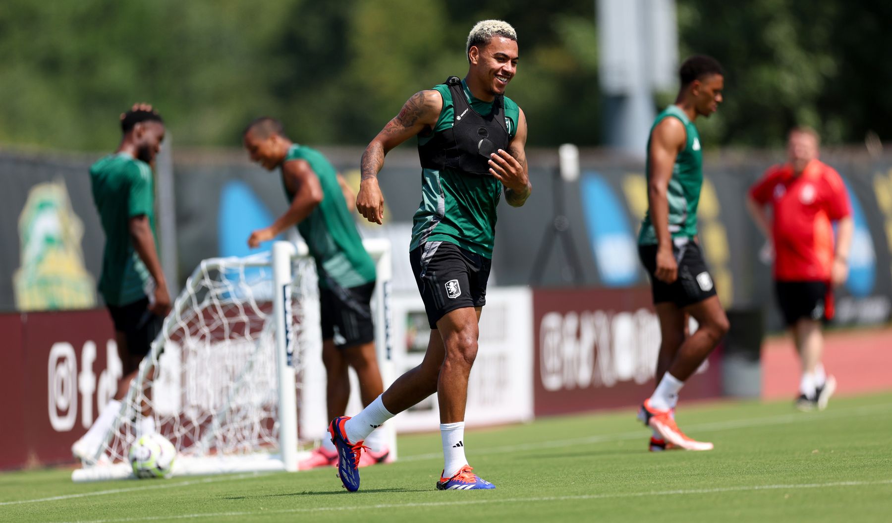 Aston Villa training in Washington, DC