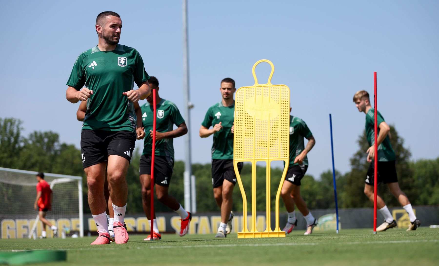 Aston Villa training in Washington, DC